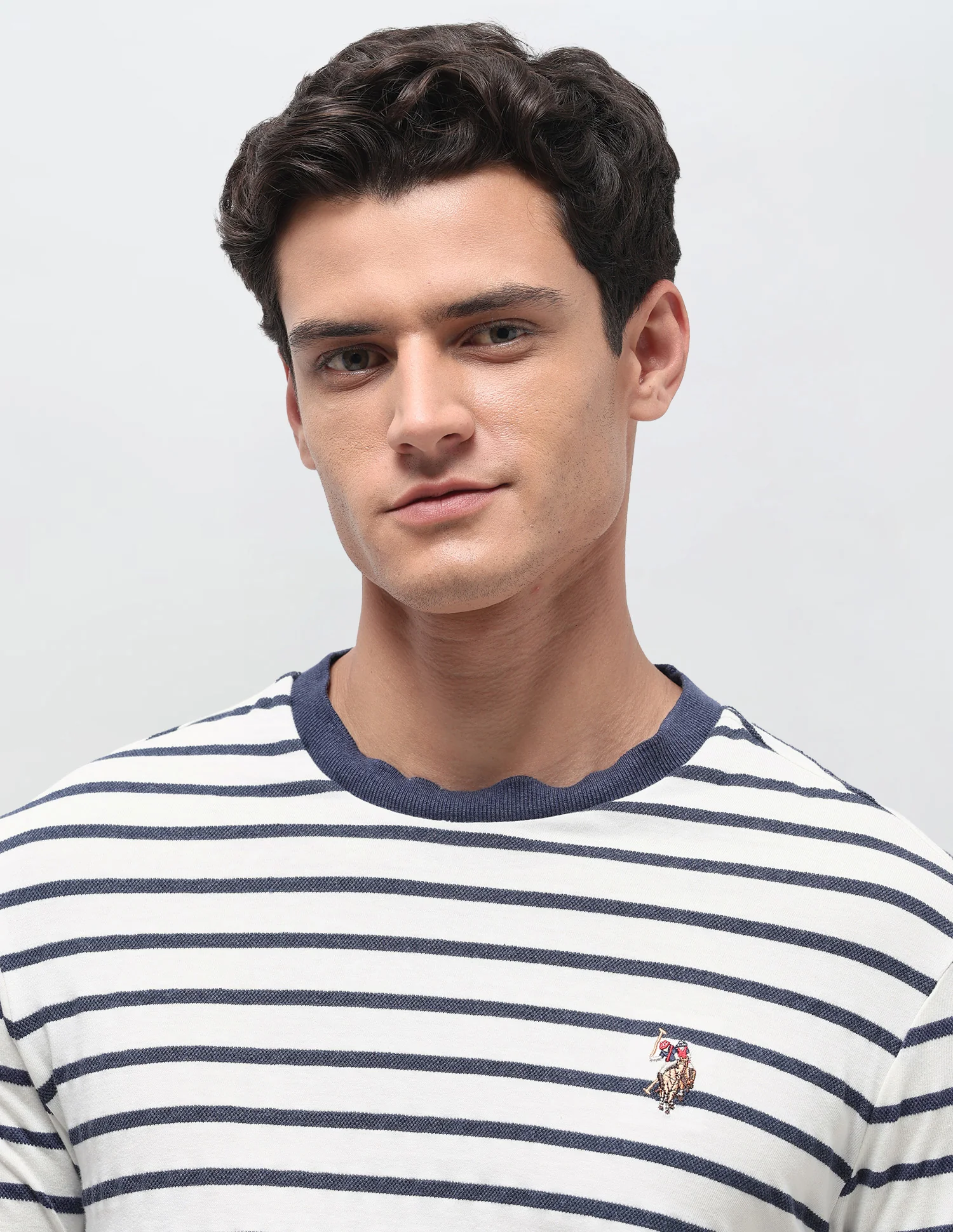 Horizontal Striped Slim Fit T-Shirt - Image 7