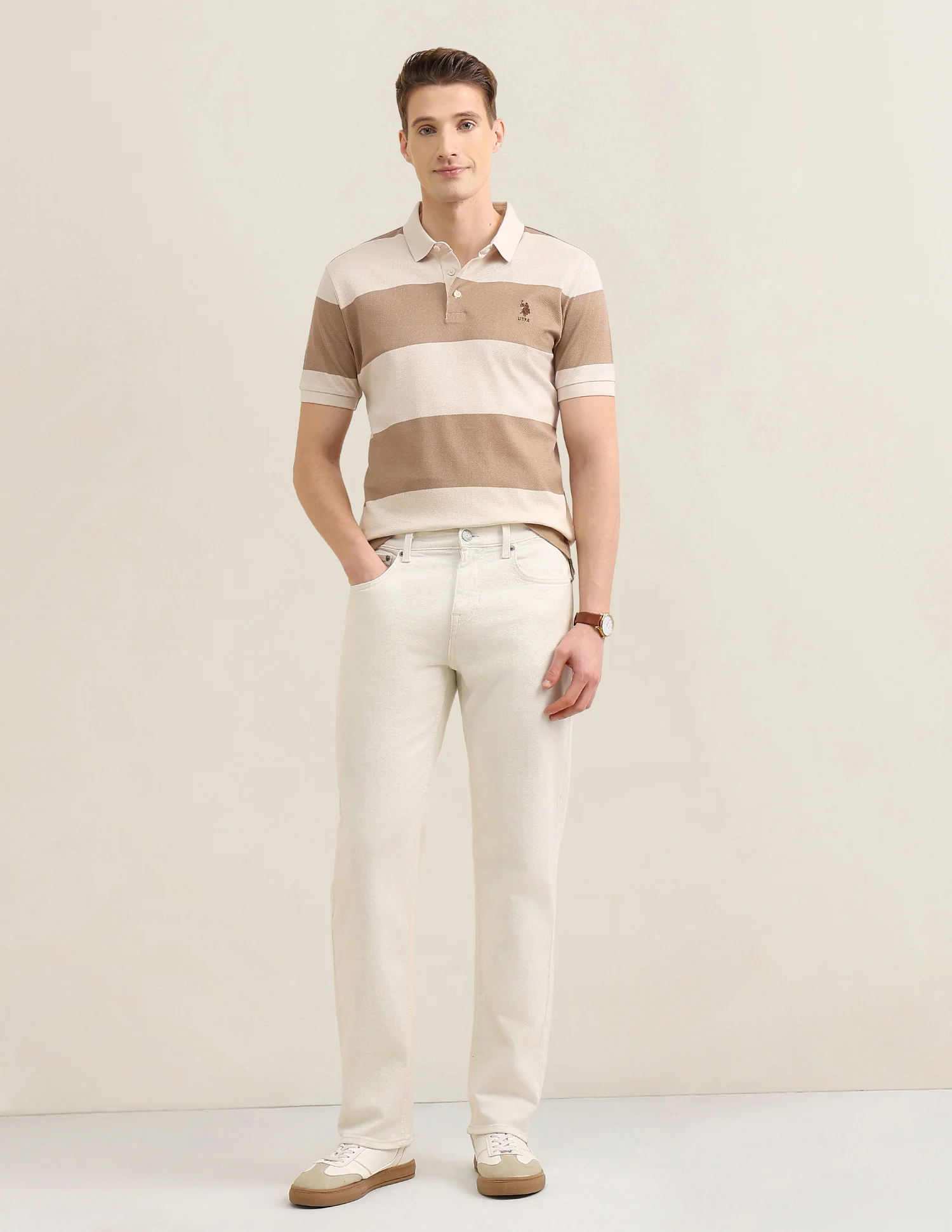 Horizontal Striped Sotogrande Polo Shirt - Image 3