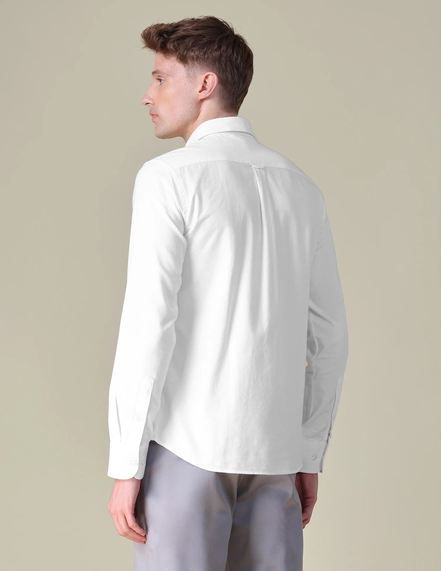Horizontal Striped Tailored Fit Shirt - Image 5