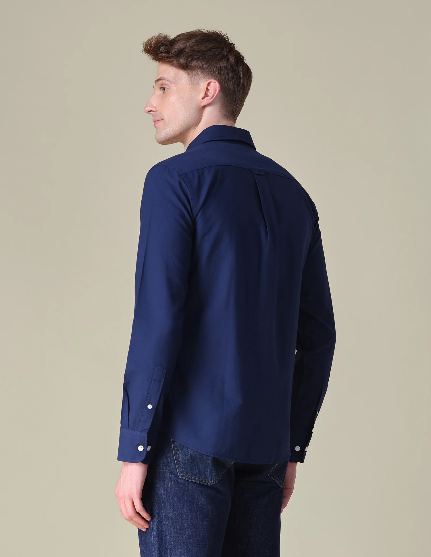 Horizontal Striped Tailored Fit Shirt - Image 5