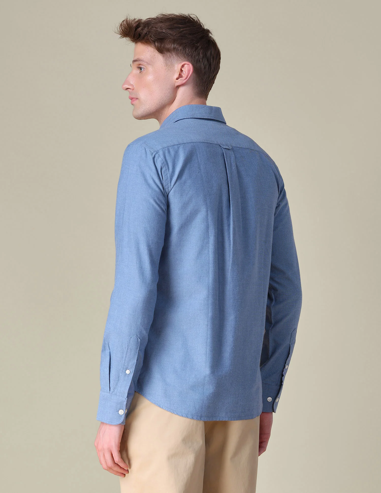 Horizontal Striped Tailored Fit Shirt - Image 5