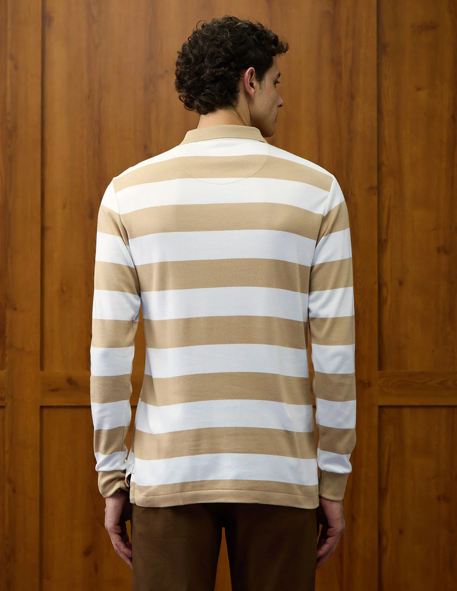 Horizontal Striped Varsity Theatre Polo Shirt - Image 5