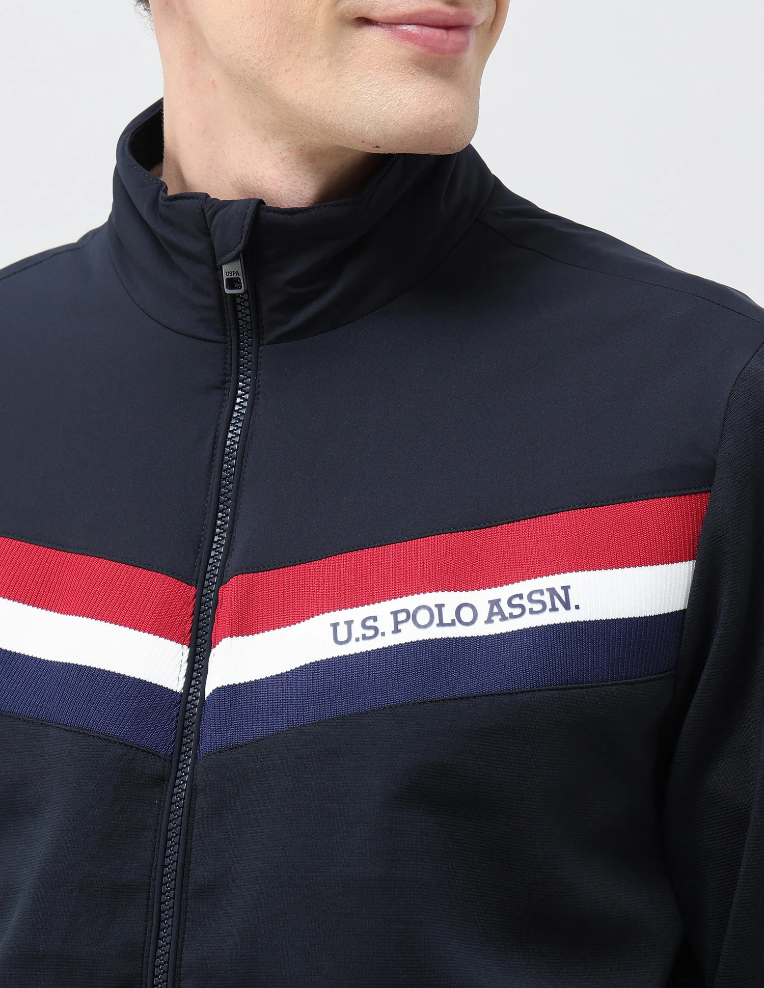 Horizontal Stripes Regular Fit Casual Jacket - Image 7