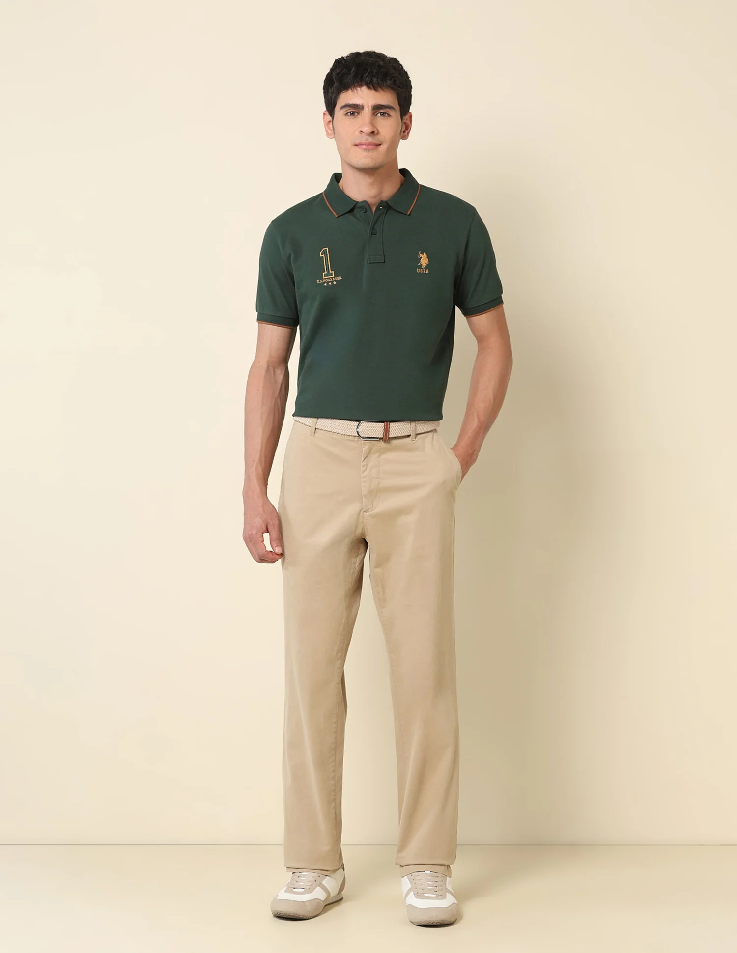 Iconic Number Gold Cup Polo Shirt - Image 3