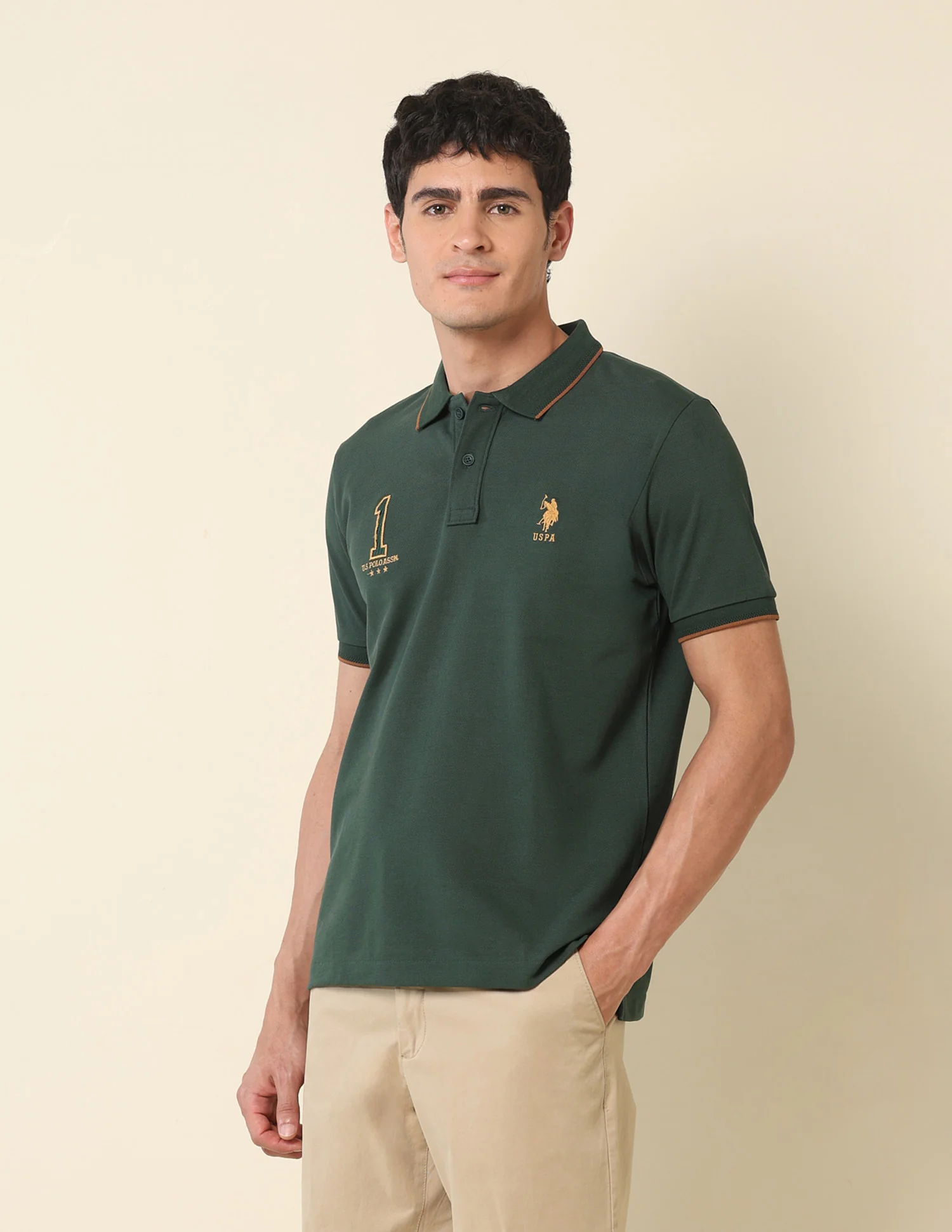 Iconic Number Gold Cup Polo Shirt - Image 4
