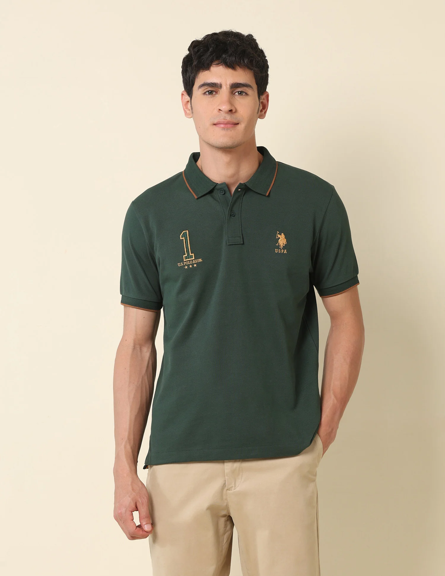 Iconic Number Gold Cup Polo Shirt - Image 6