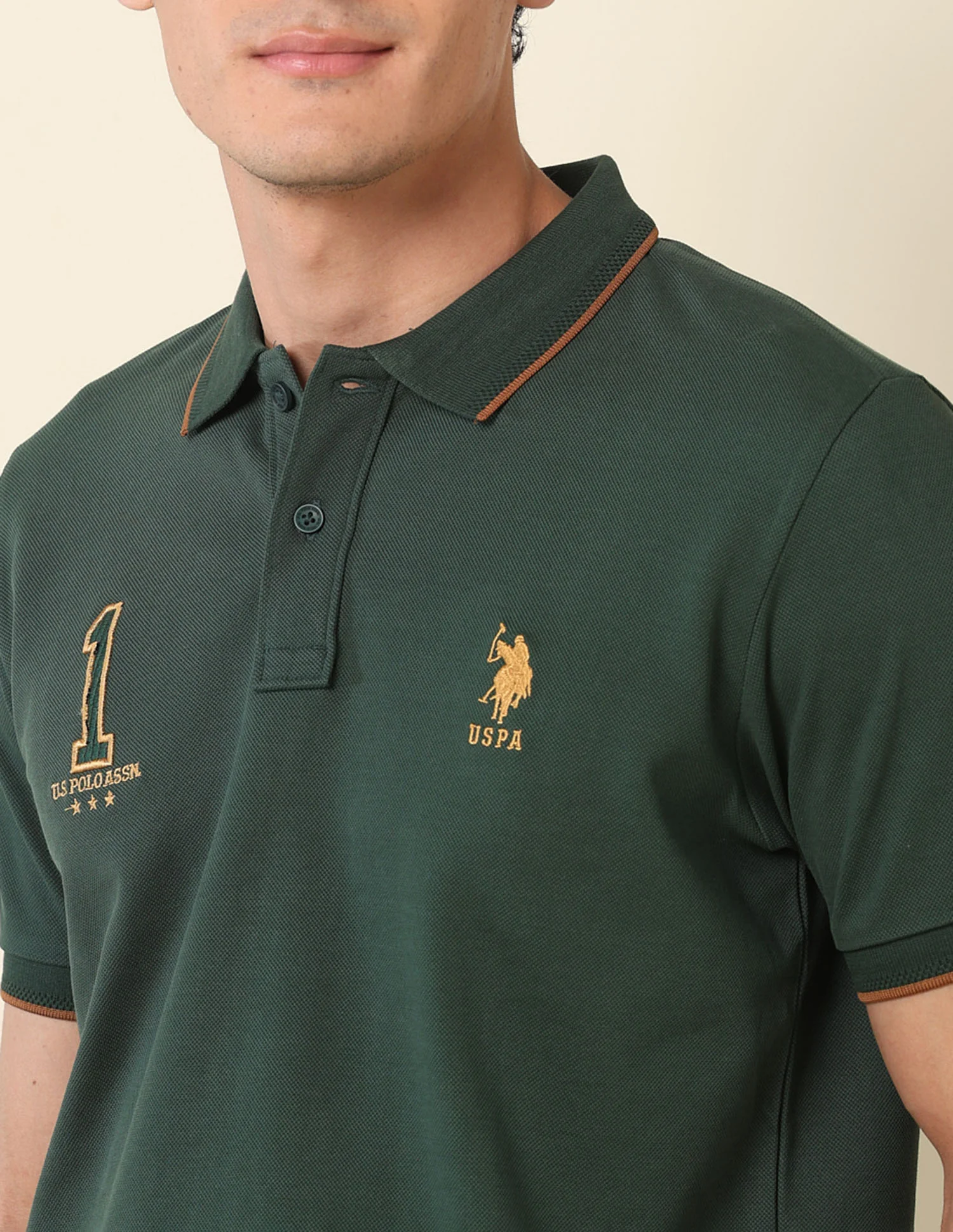 Iconic Number Gold Cup Polo Shirt - Image 7