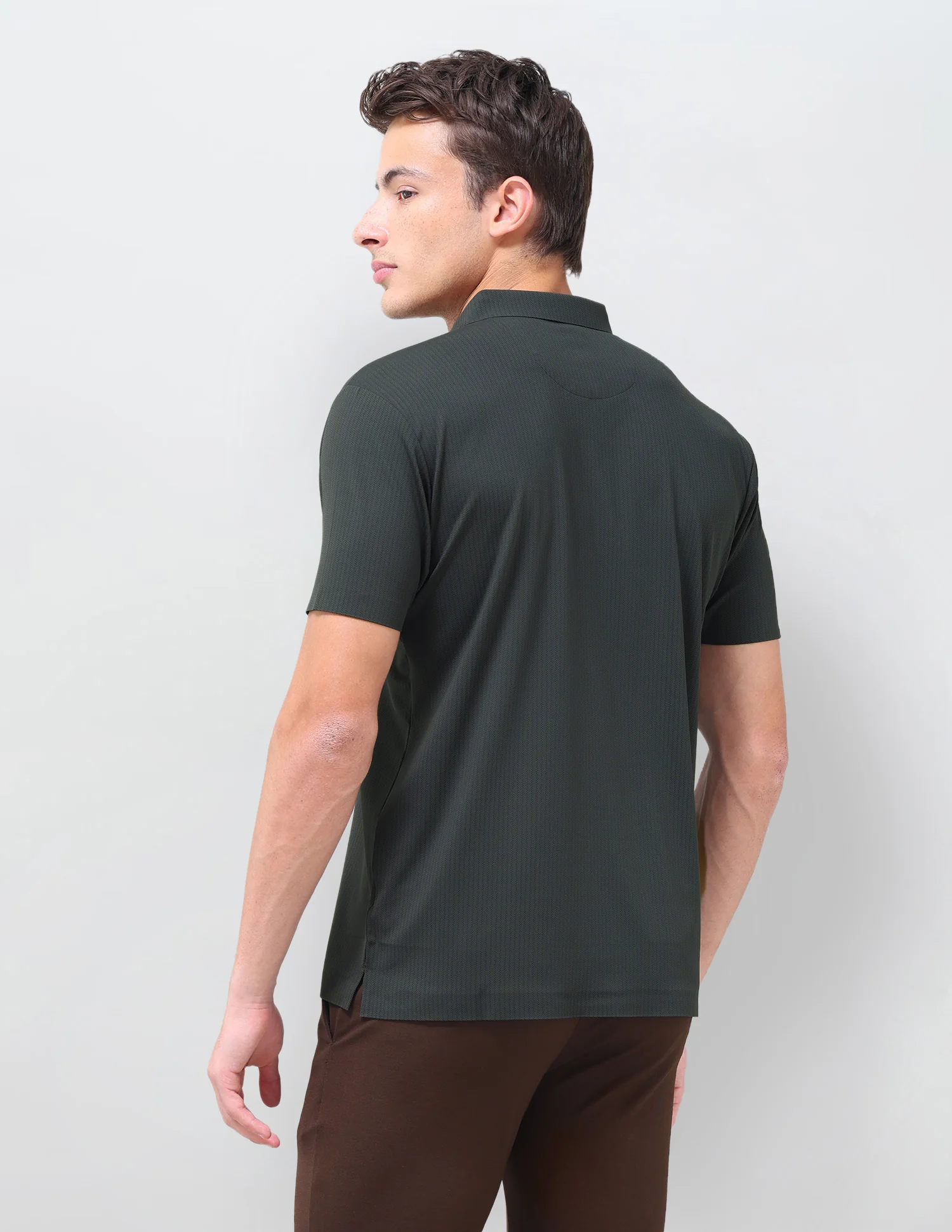 Jacquard Slim Fit Polo Shirt - Image 5