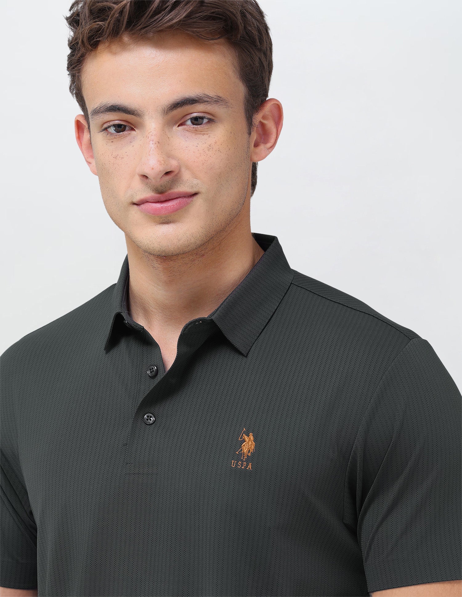 Jacquard Slim Fit Polo Shirt - Image 7