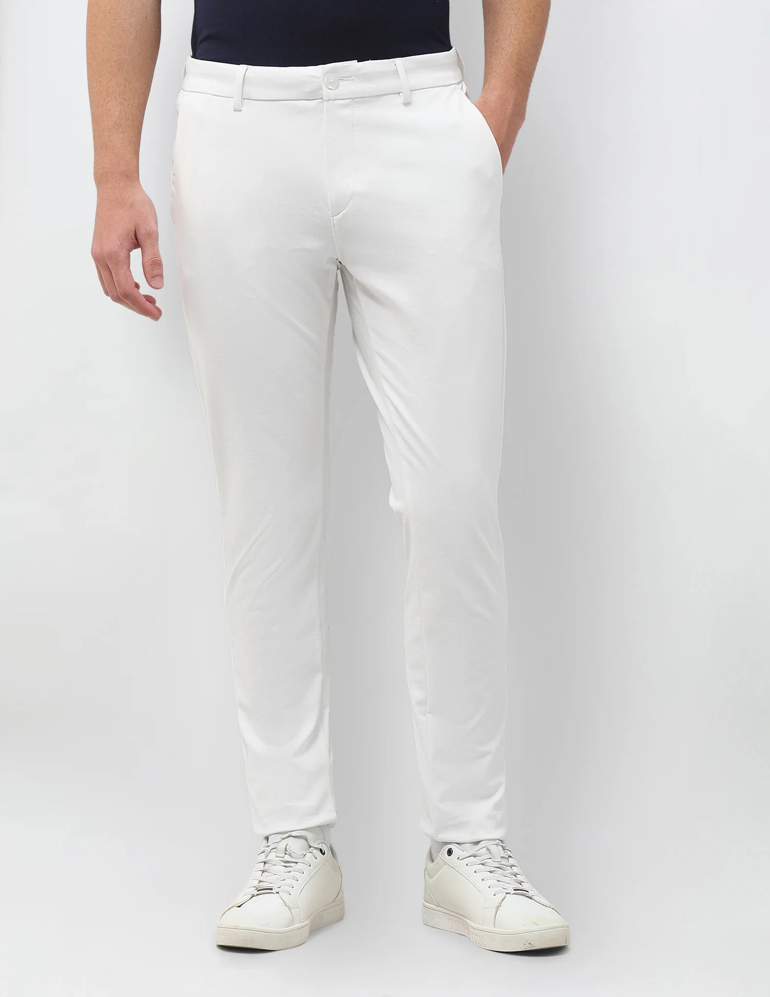 Knitted Austin Slim Fit Trousers - Image 6