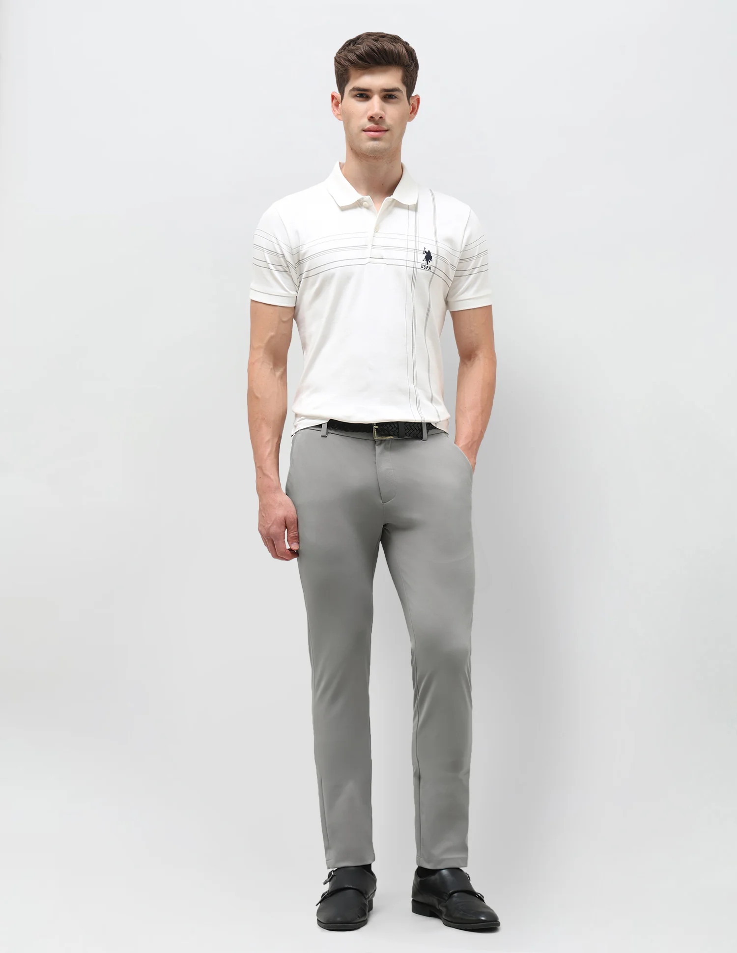 Knitted Austin Slim Fit Trousers - Image 3