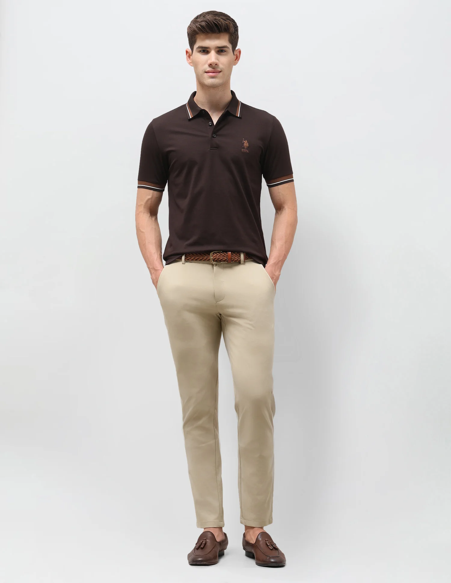Knitted Austin Slim Fit Trousers - Image 3
