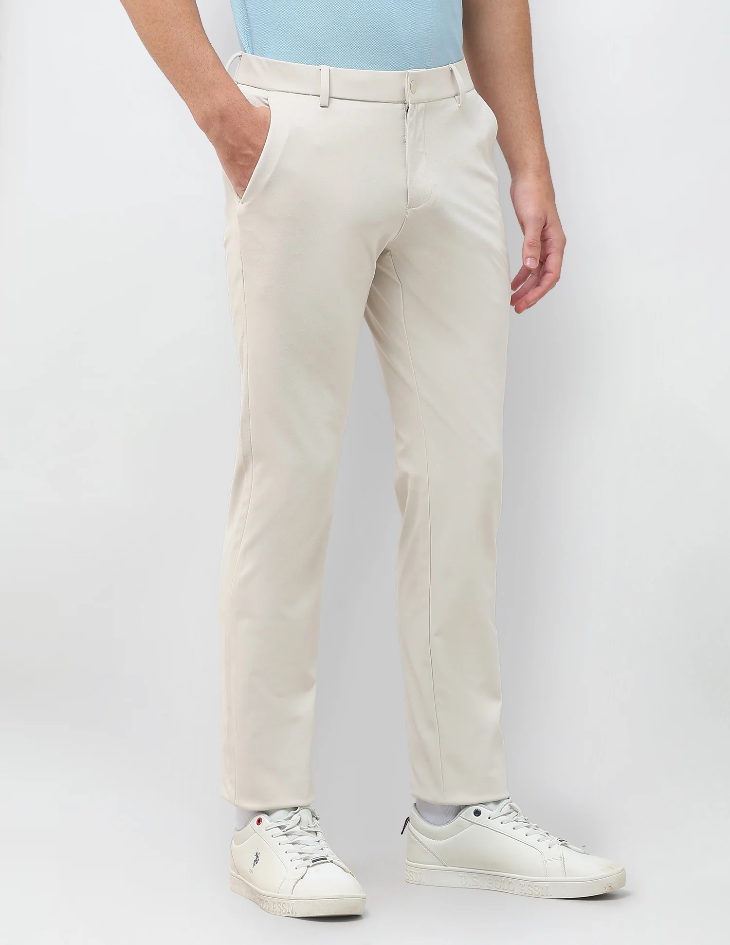 Knitted Denver Slim Fit Trousers - Image 4