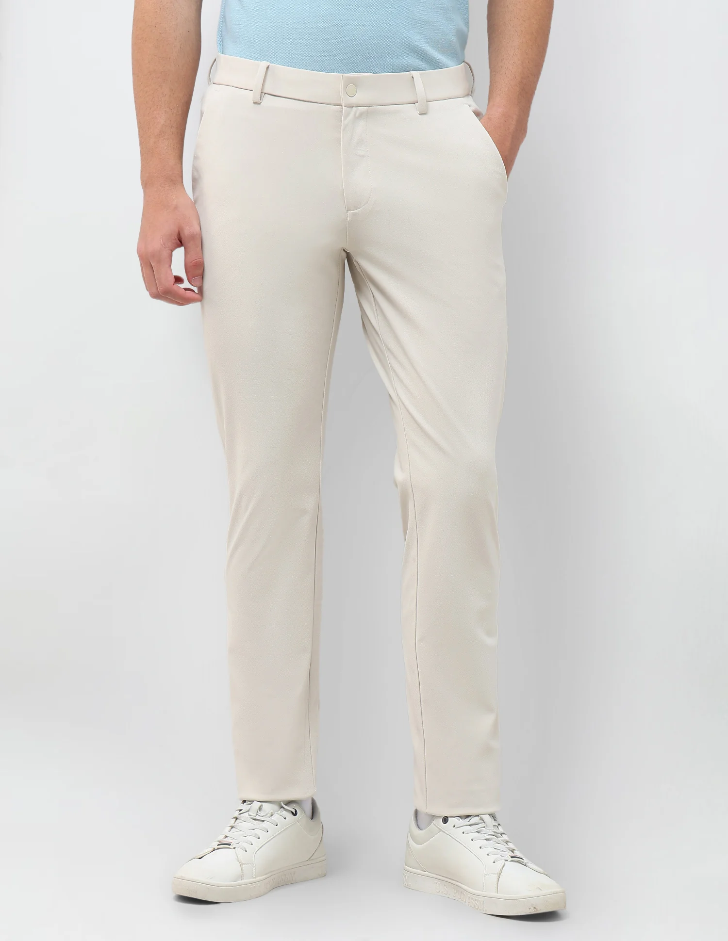 Knitted Denver Slim Fit Trousers - Image 6