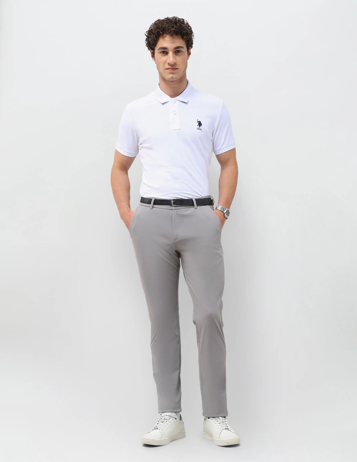 Knitted Denver Slim Fit Trousers - Image 3