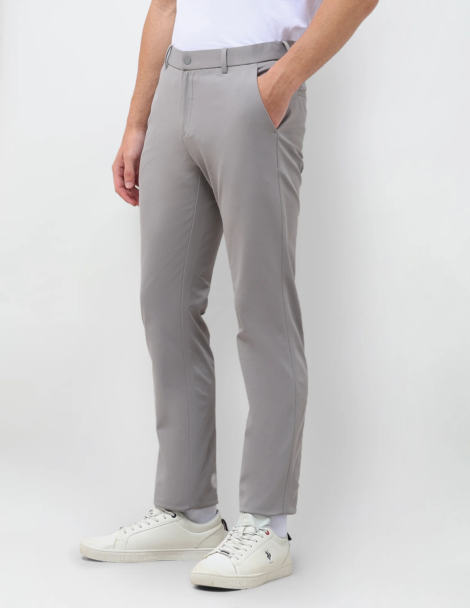 Knitted Denver Slim Fit Trousers - Image 4