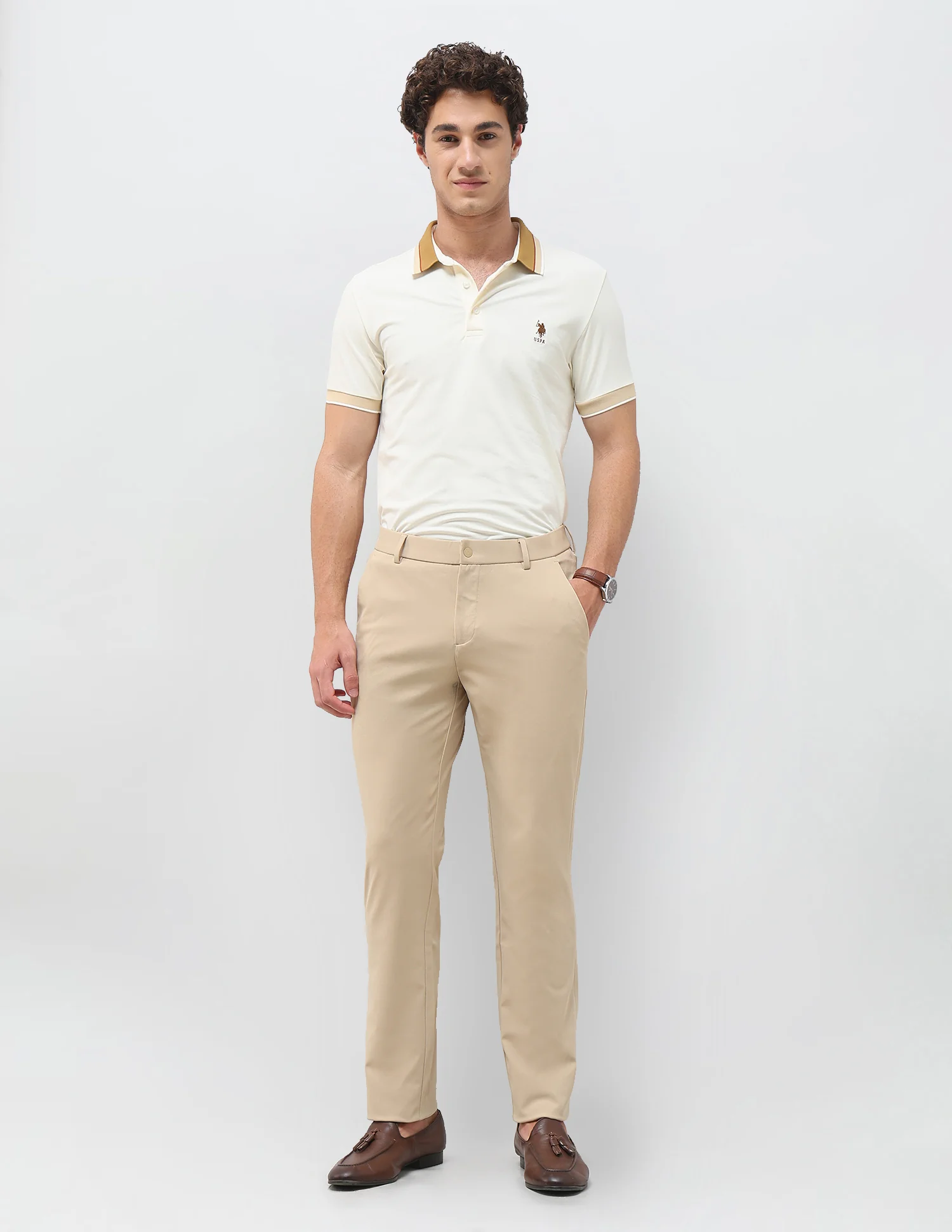 Knitted Denver Slim Fit Trousers - Image 3