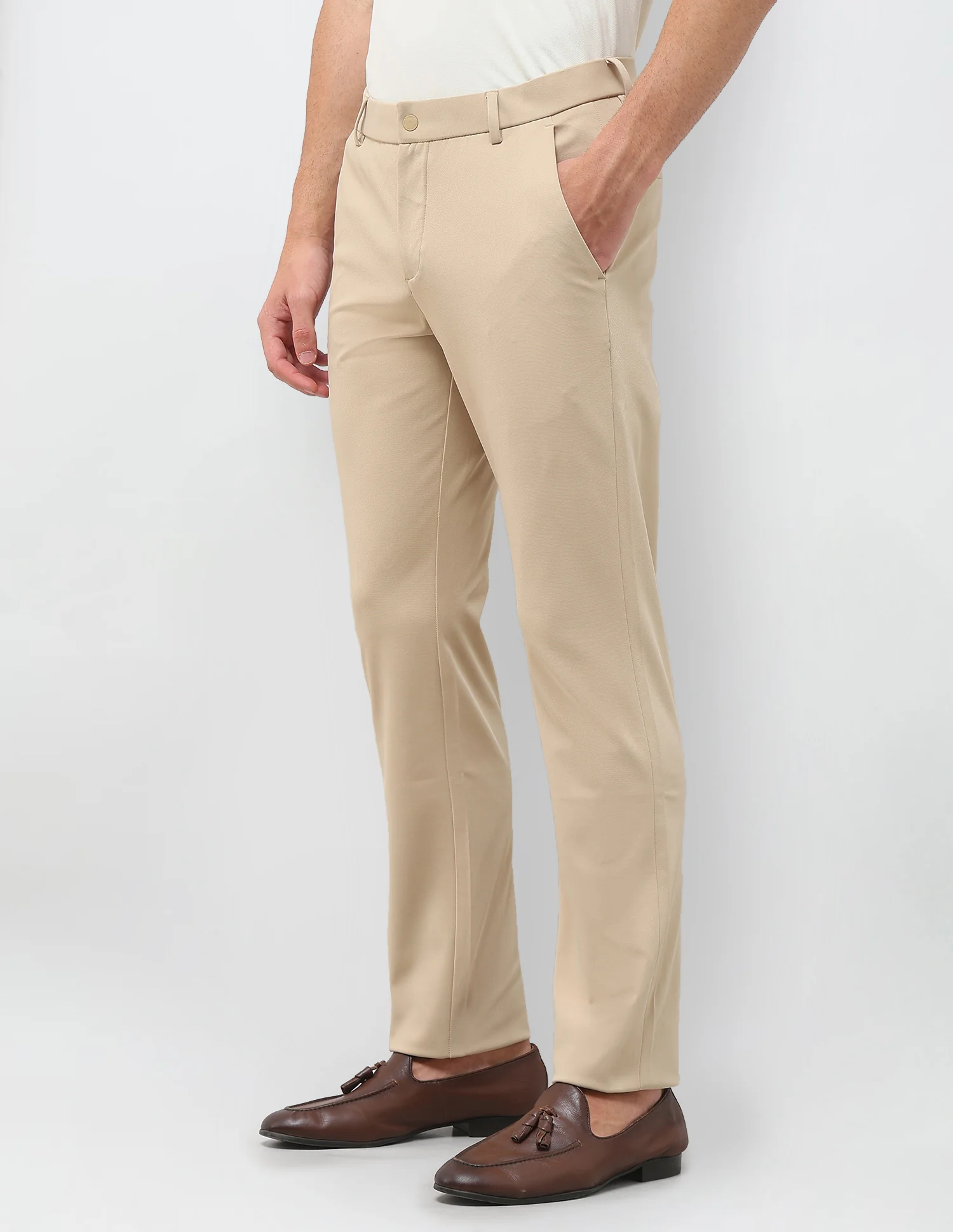 Knitted Denver Slim Fit Trousers - Image 4