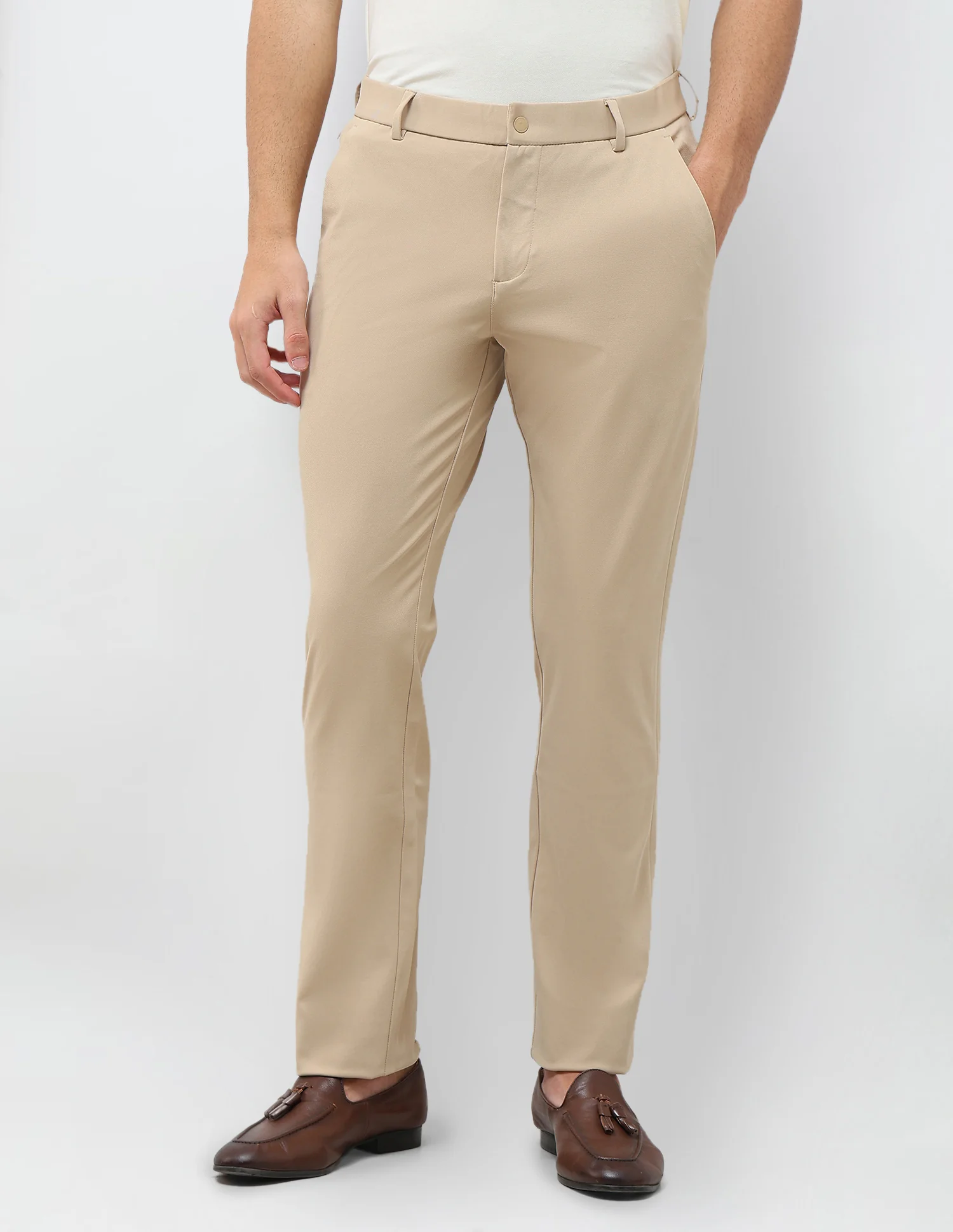 Knitted Denver Slim Fit Trousers - Image 6
