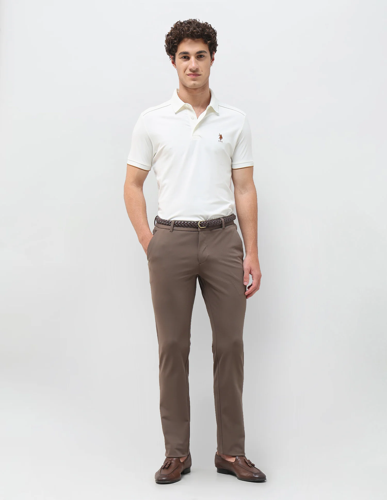 Knitted Denver Slim Fit Trousers - Image 3