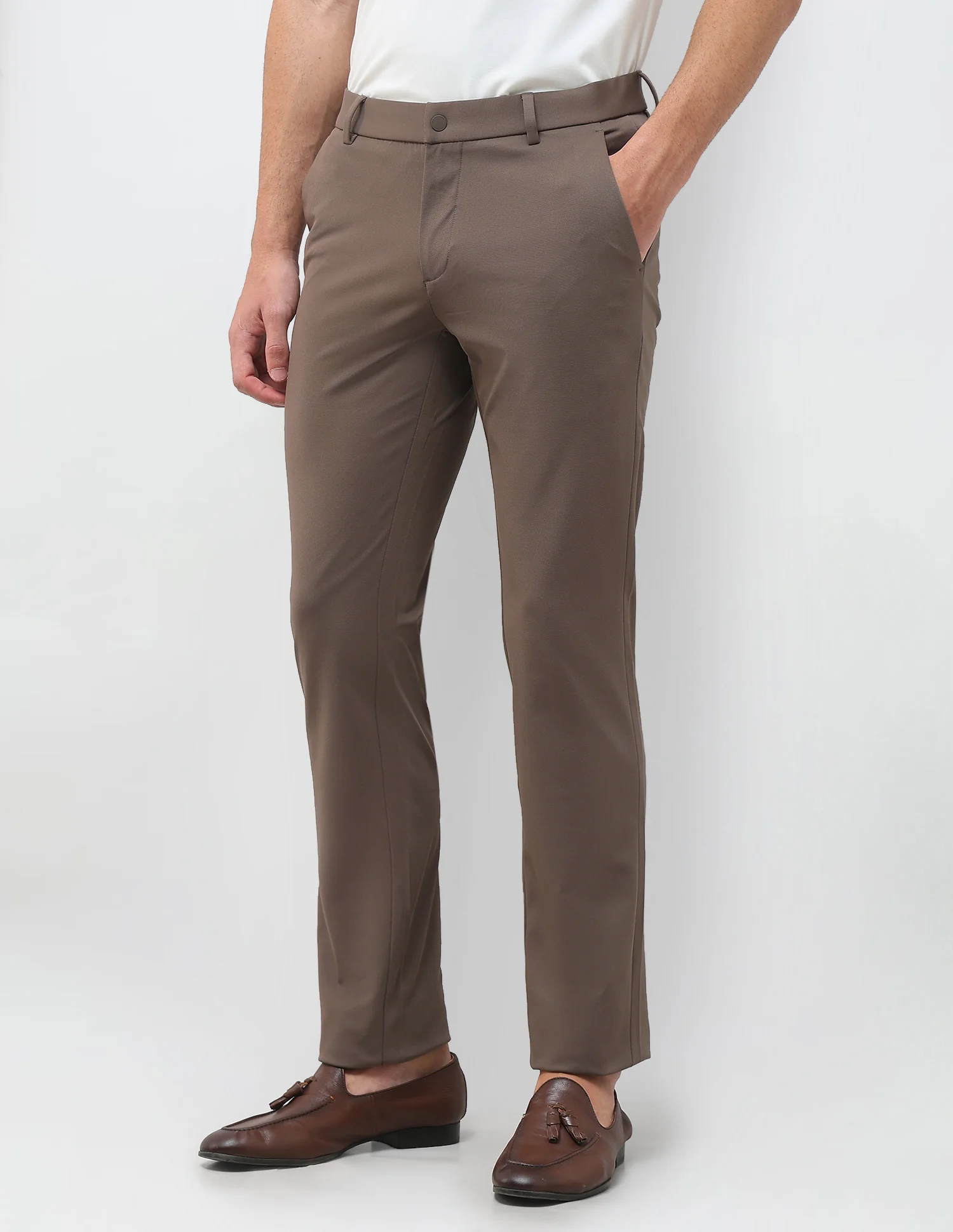 Knitted Denver Slim Fit Trousers - Image 4