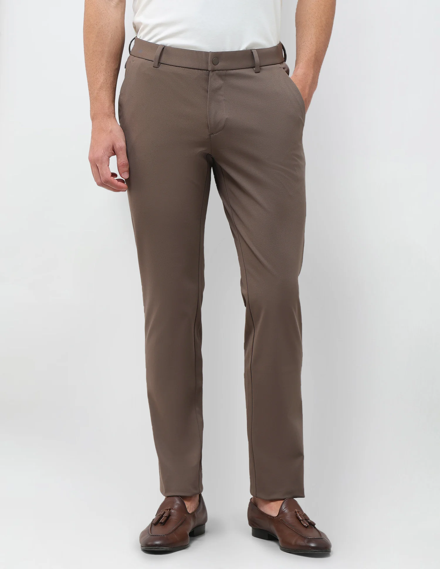Knitted Denver Slim Fit Trousers - Image 6