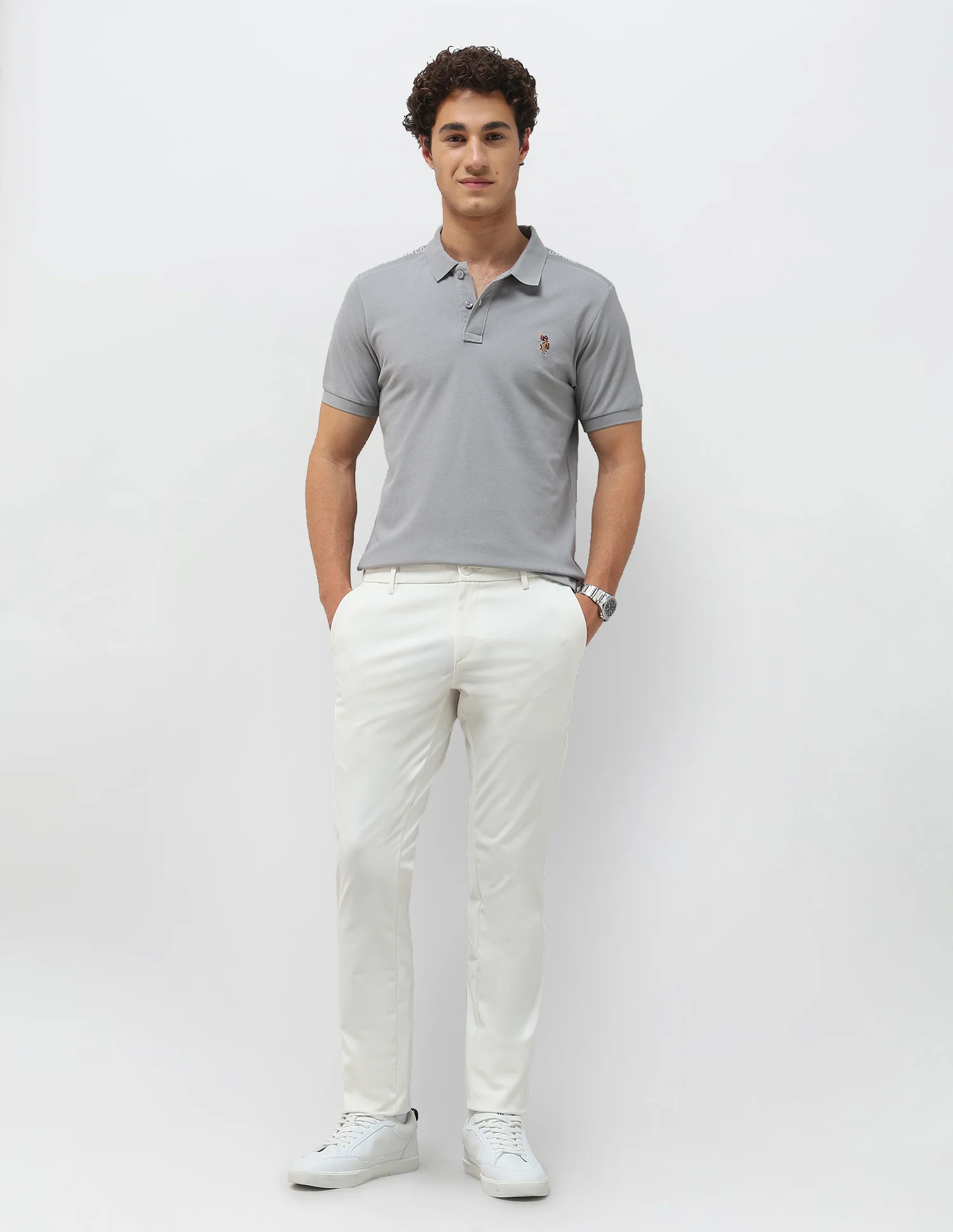 Knitted Denver Slim Fit Trousers - Image 3