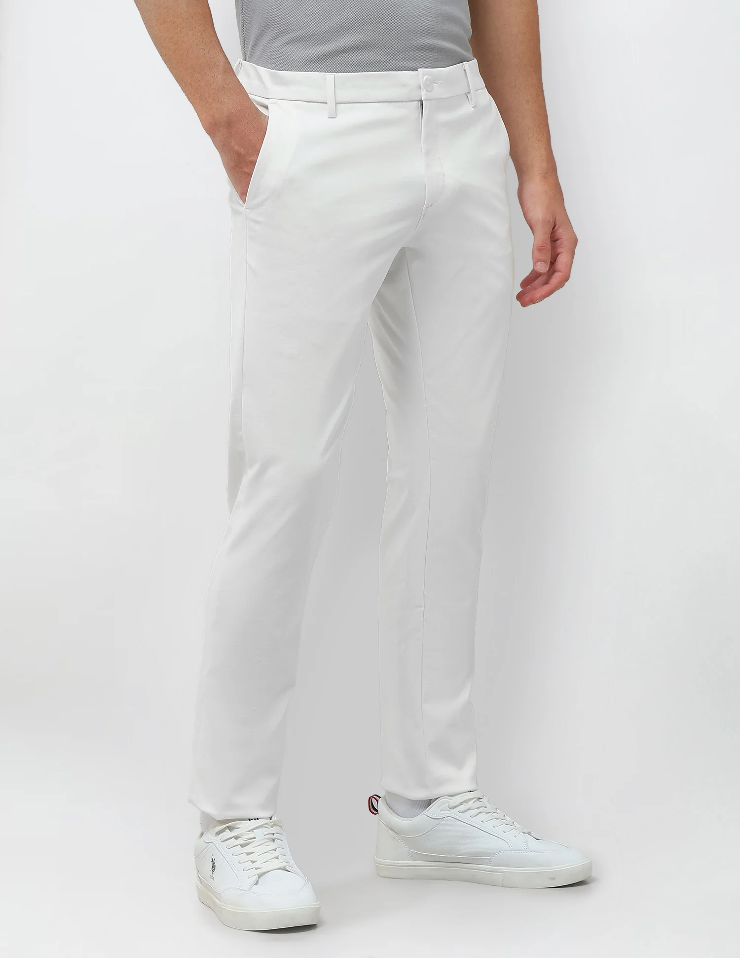 Knitted Denver Slim Fit Trousers - Image 4