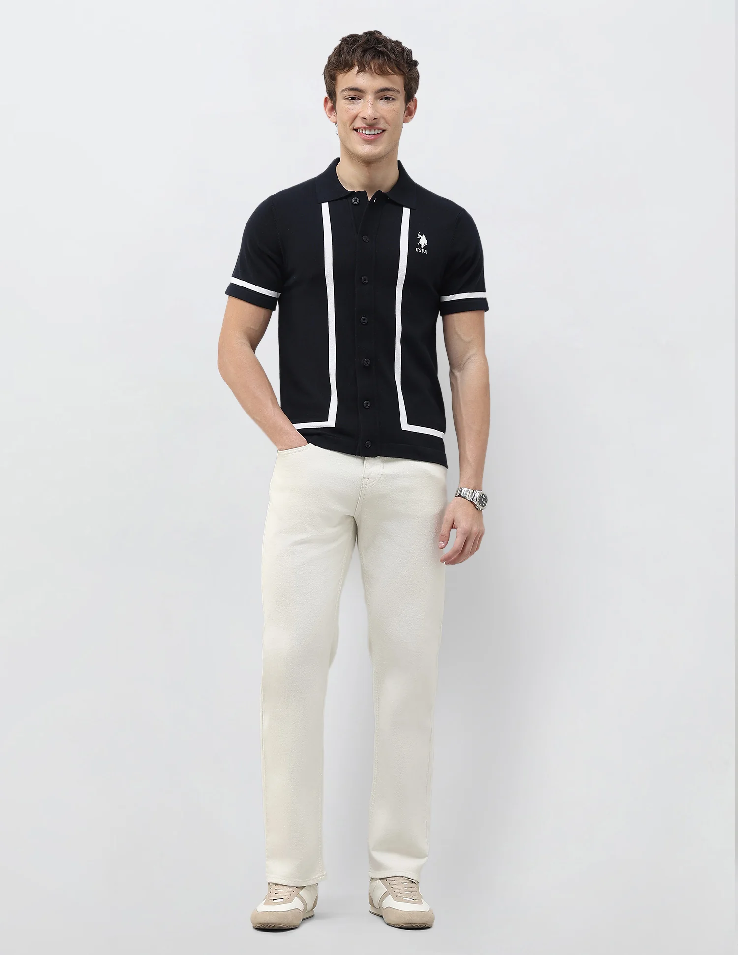 Knitted Slim Fit Shirt - Image 3