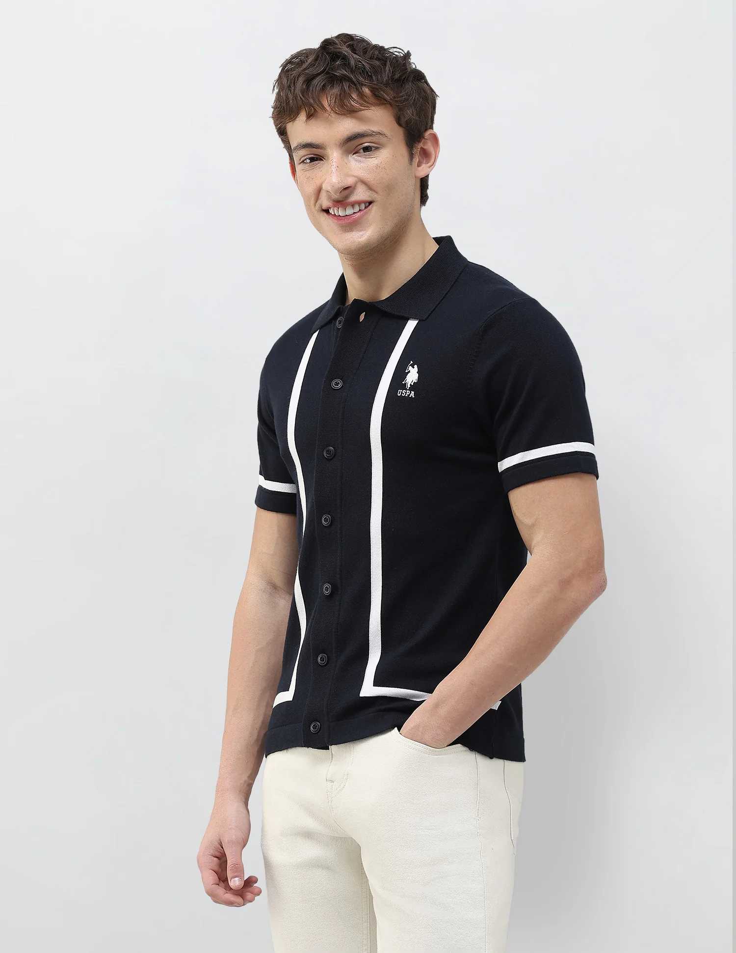 Knitted Slim Fit Shirt - Image 4