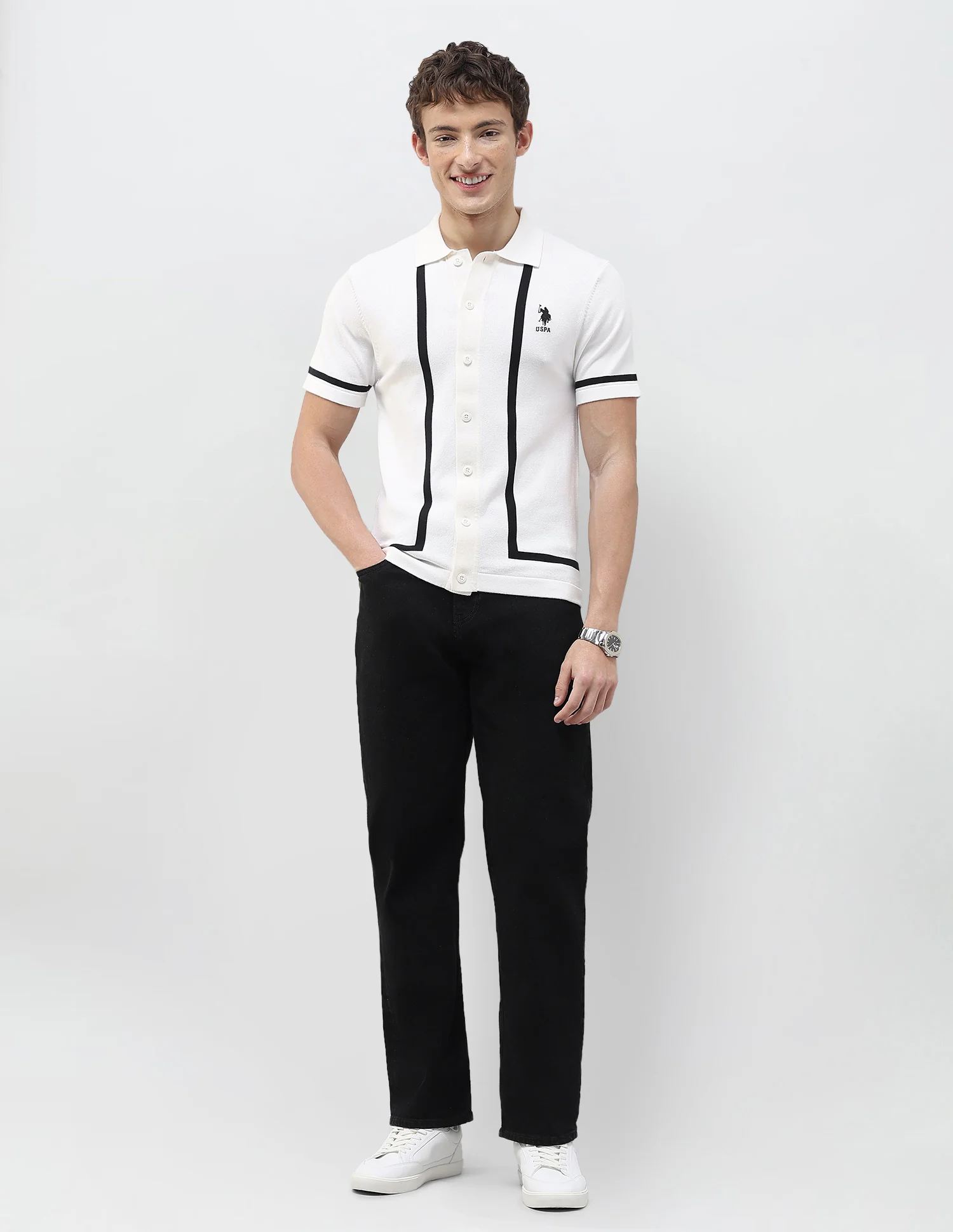Knitted Slim Fit Shirt - Image 3