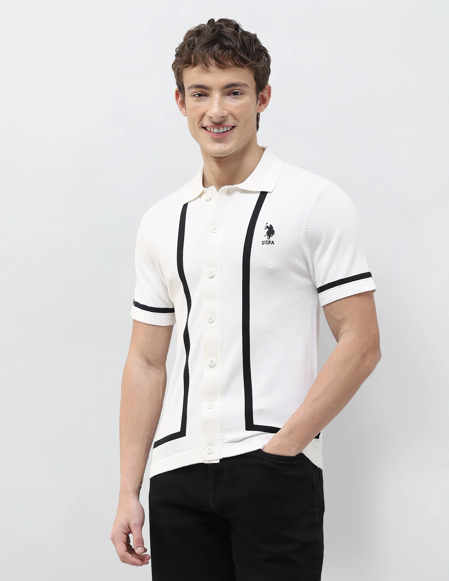 Knitted Slim Fit Shirt - Image 4