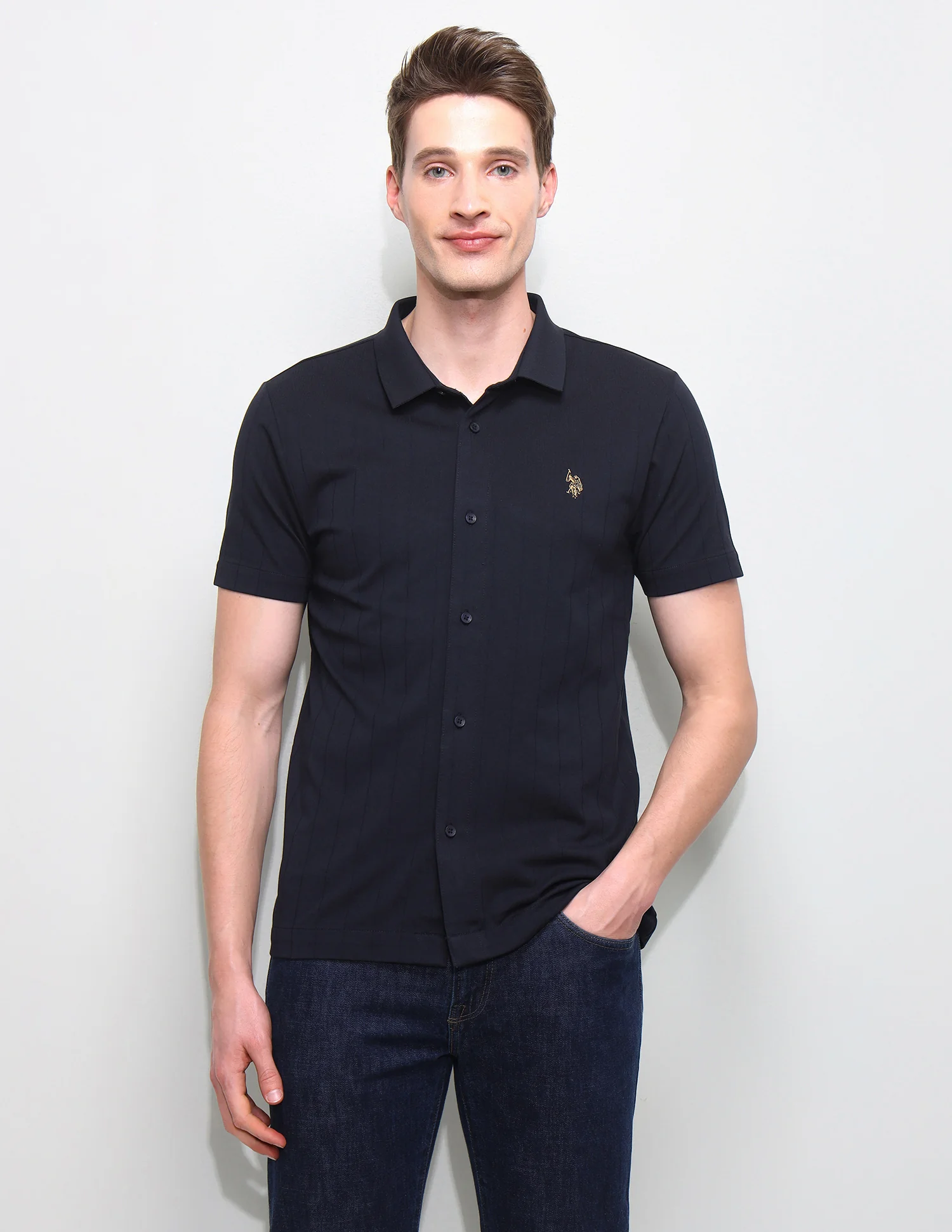 Knitted Slim Fit Shirt - Image 6