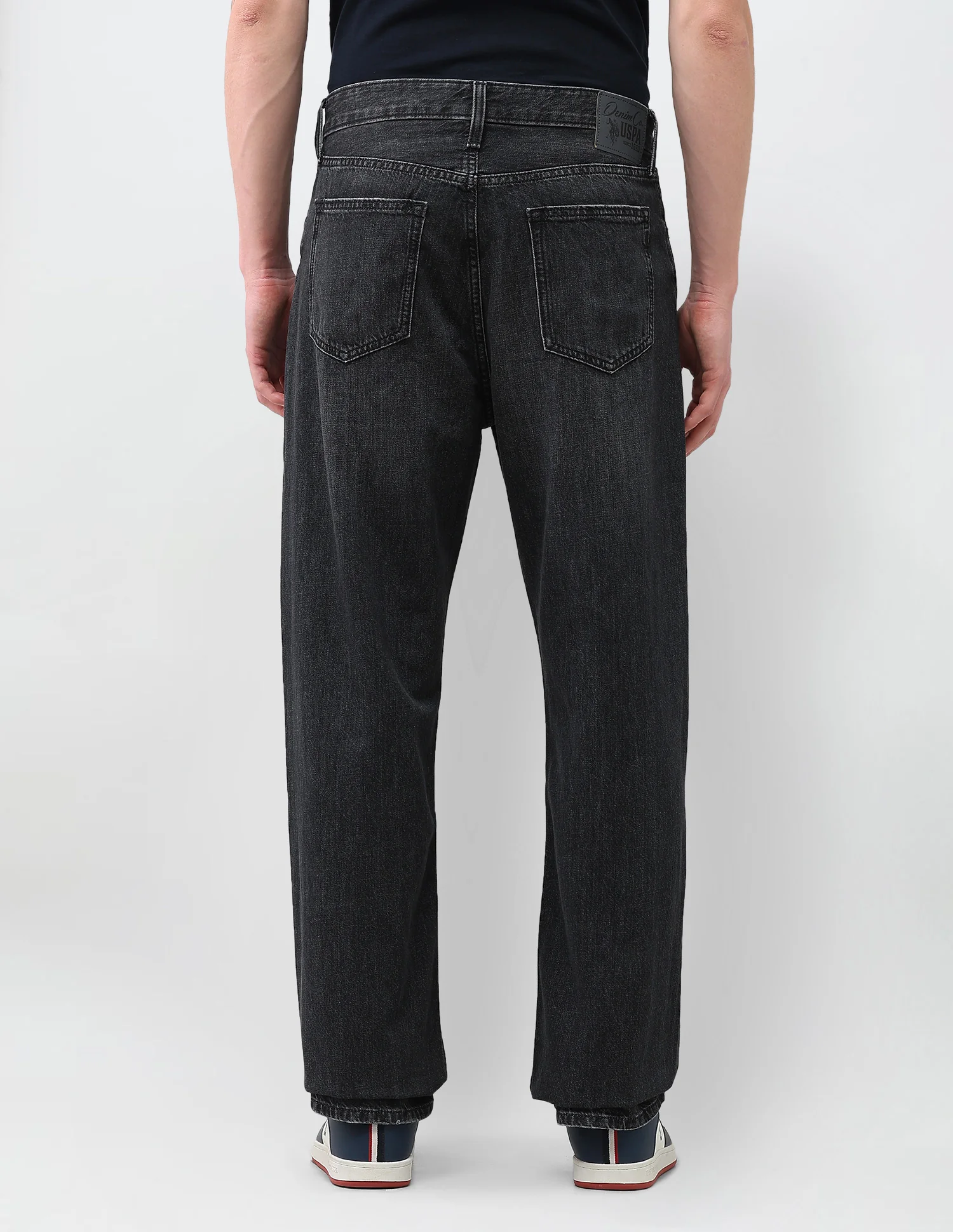 Logan Loose Straight Fit Black Jeans - Image 5