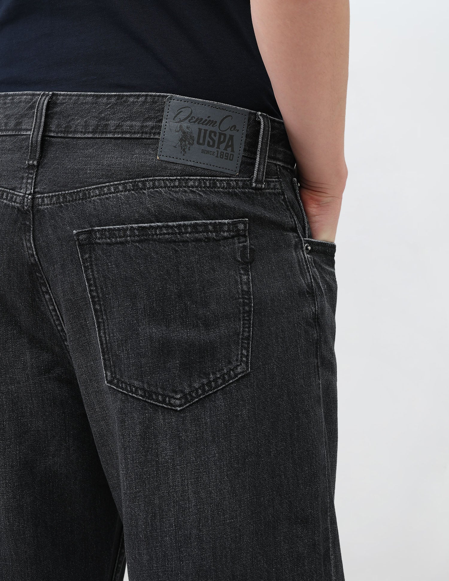 Logan Loose Straight Fit Black Jeans - Image 8