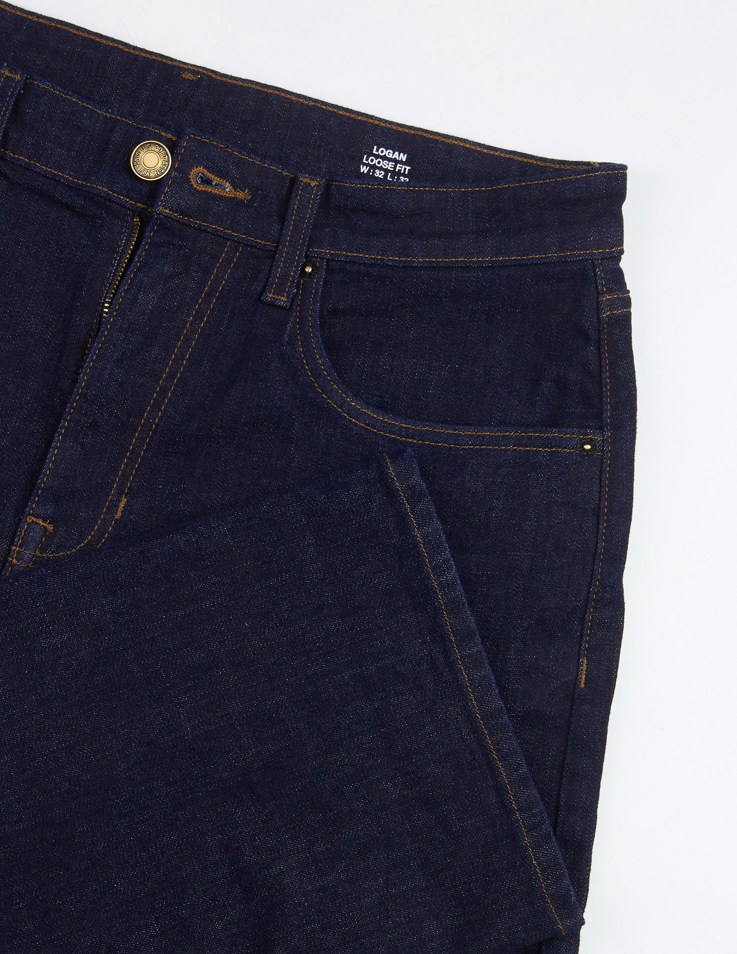 Logan Loose Straight Fit Blue Jeans - Image 2