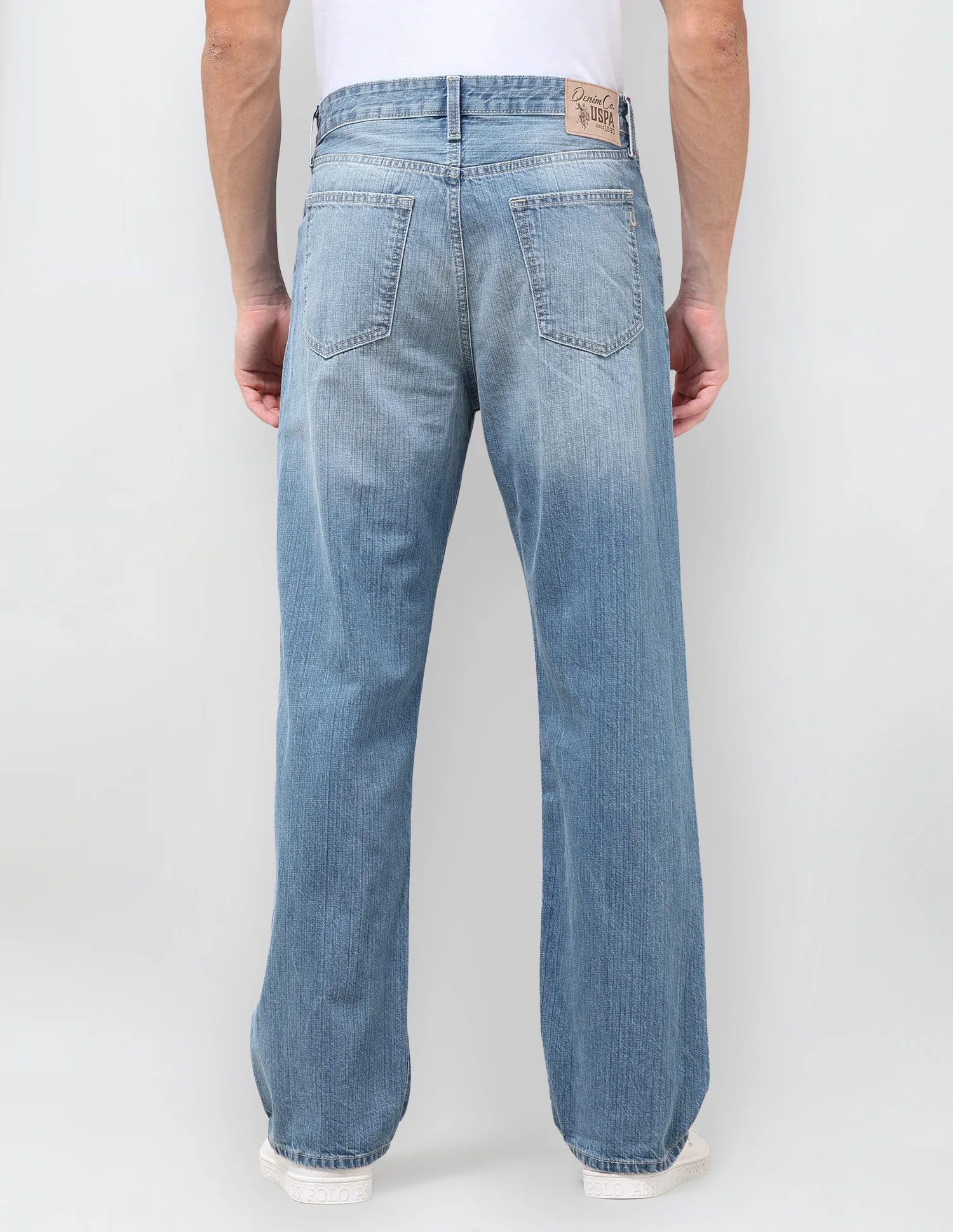 Logan Loose Straight Fit Blue Jeans - Image 5