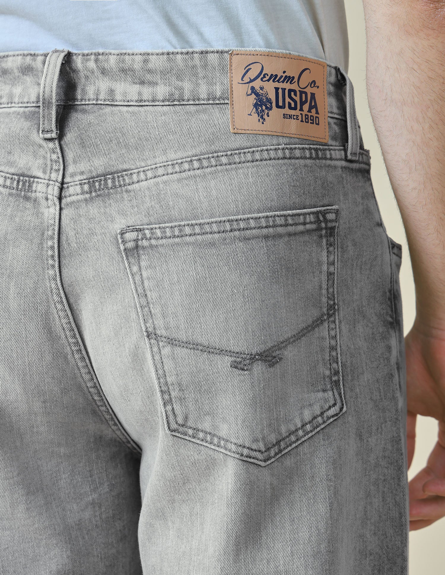 Logan Loose Straight Fit Grey Jeans - Image 8