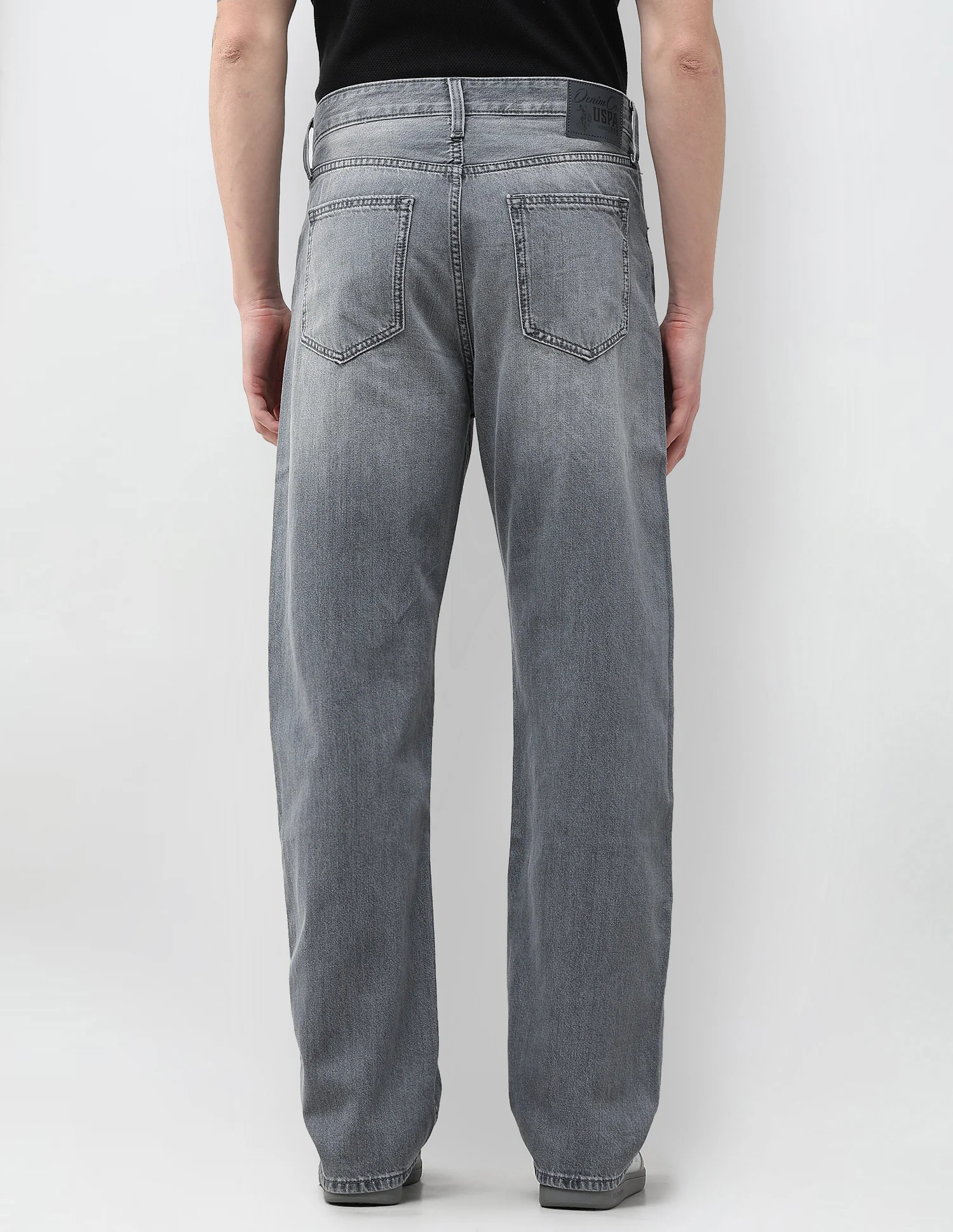 Logan Loose Straight Fit Grey Jeans - Image 5