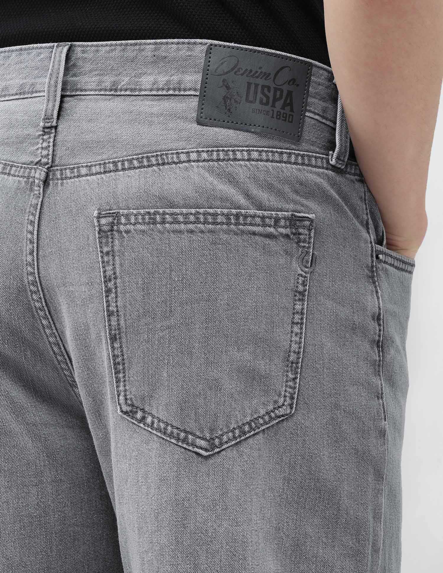 Logan Loose Straight Fit Grey Jeans - Image 8