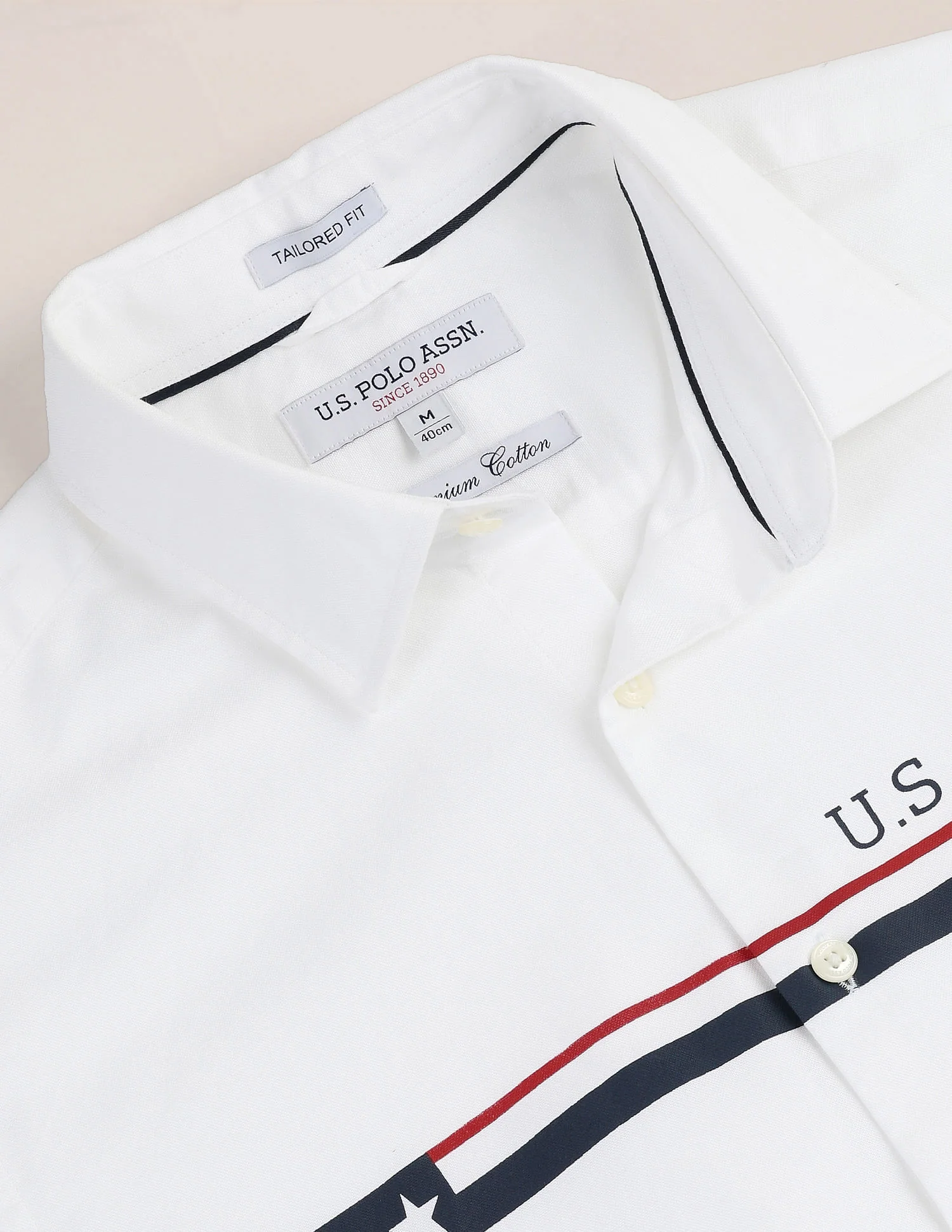 Long Sleeve Solid Brand Shirt - Image 2
