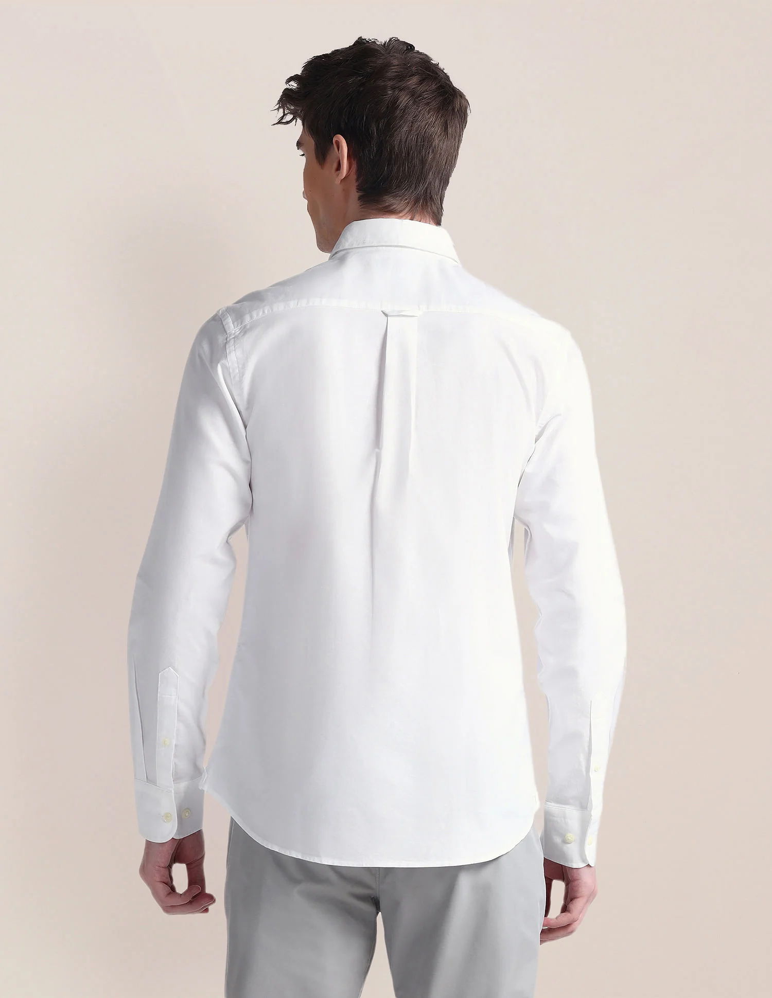 Long Sleeve Solid Brand Shirt - Image 5