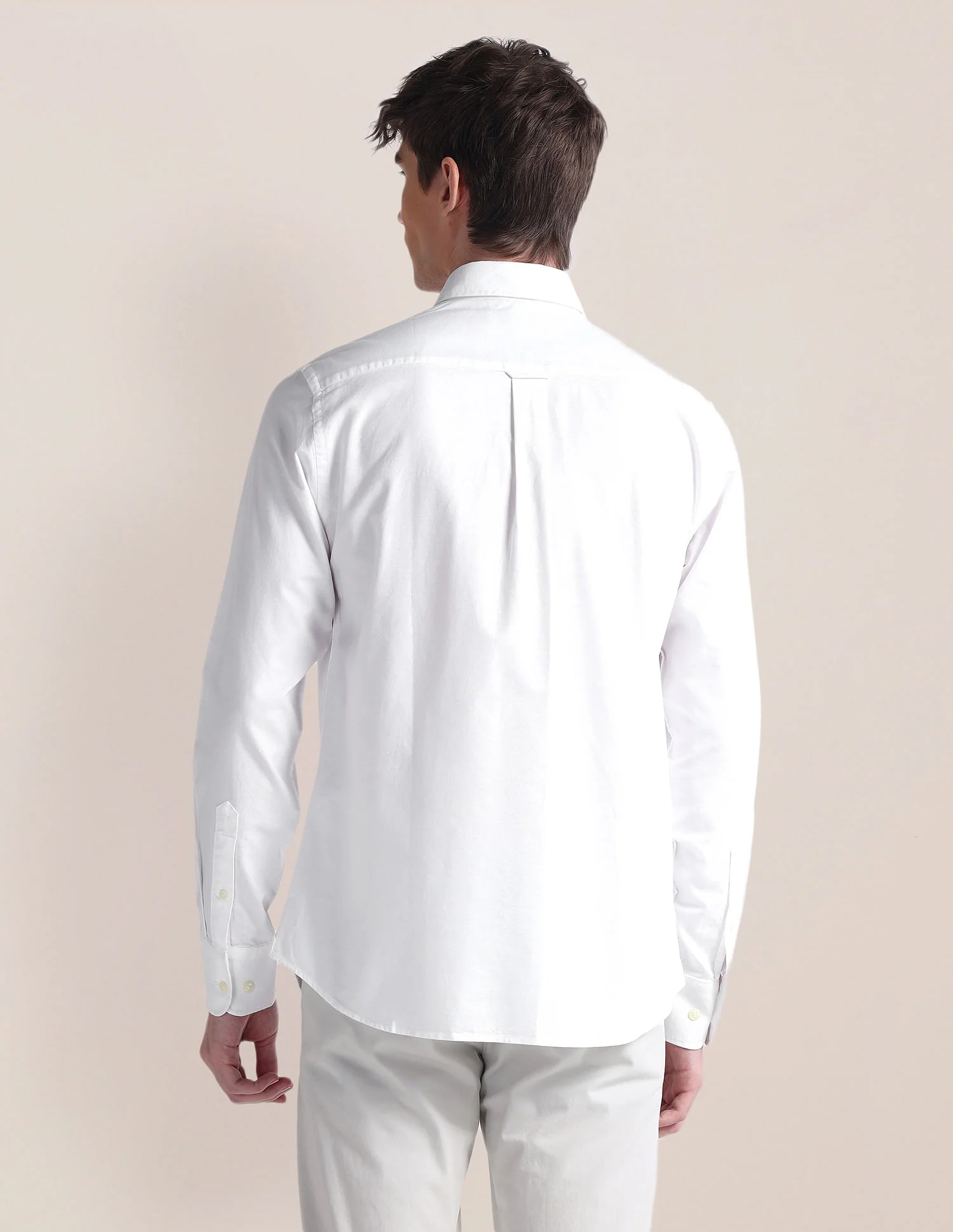 Long Sleeve Solid Brand Shirt - Image 5