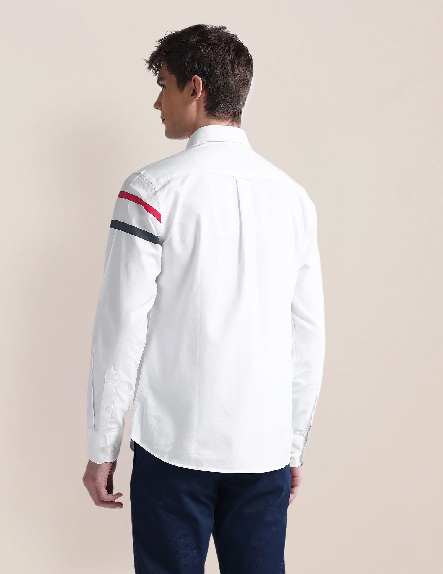 Long Sleeve Solid Brand Shirt - Image 5