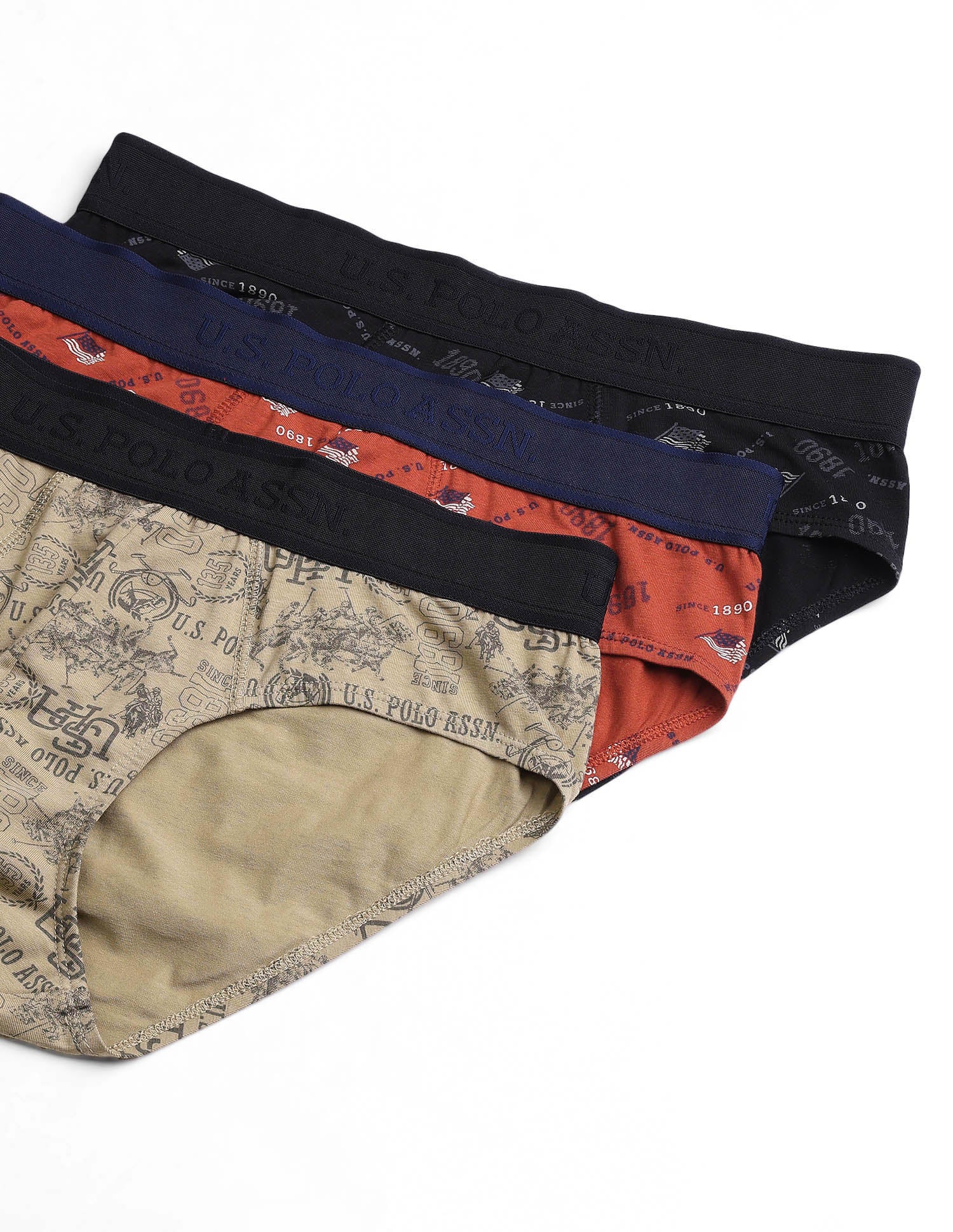 Low Rise Printed OEB16 Briefs - Pack Of 3 - Image 2