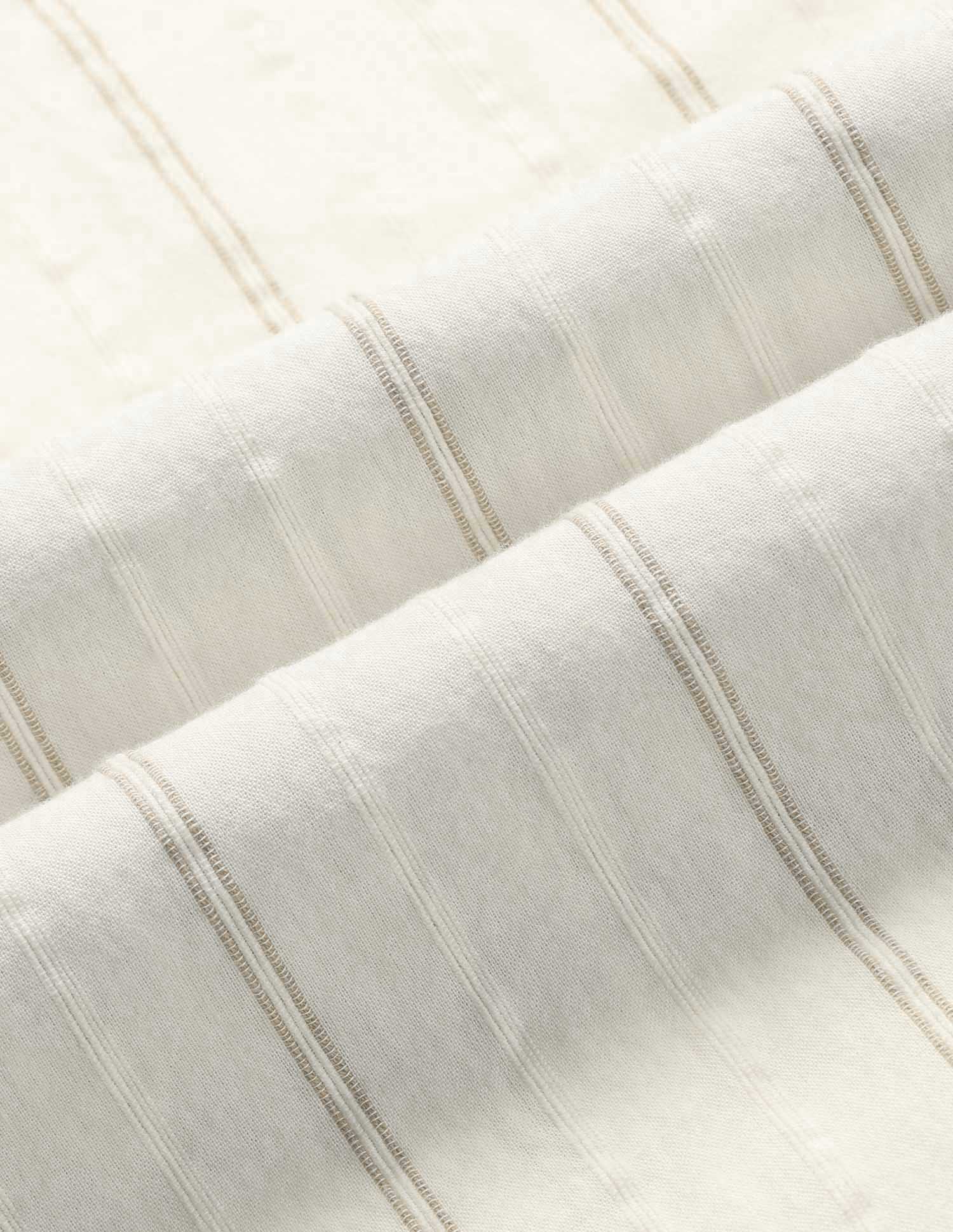 Mandarin Collar Vertical Striped Shirt - Image 2