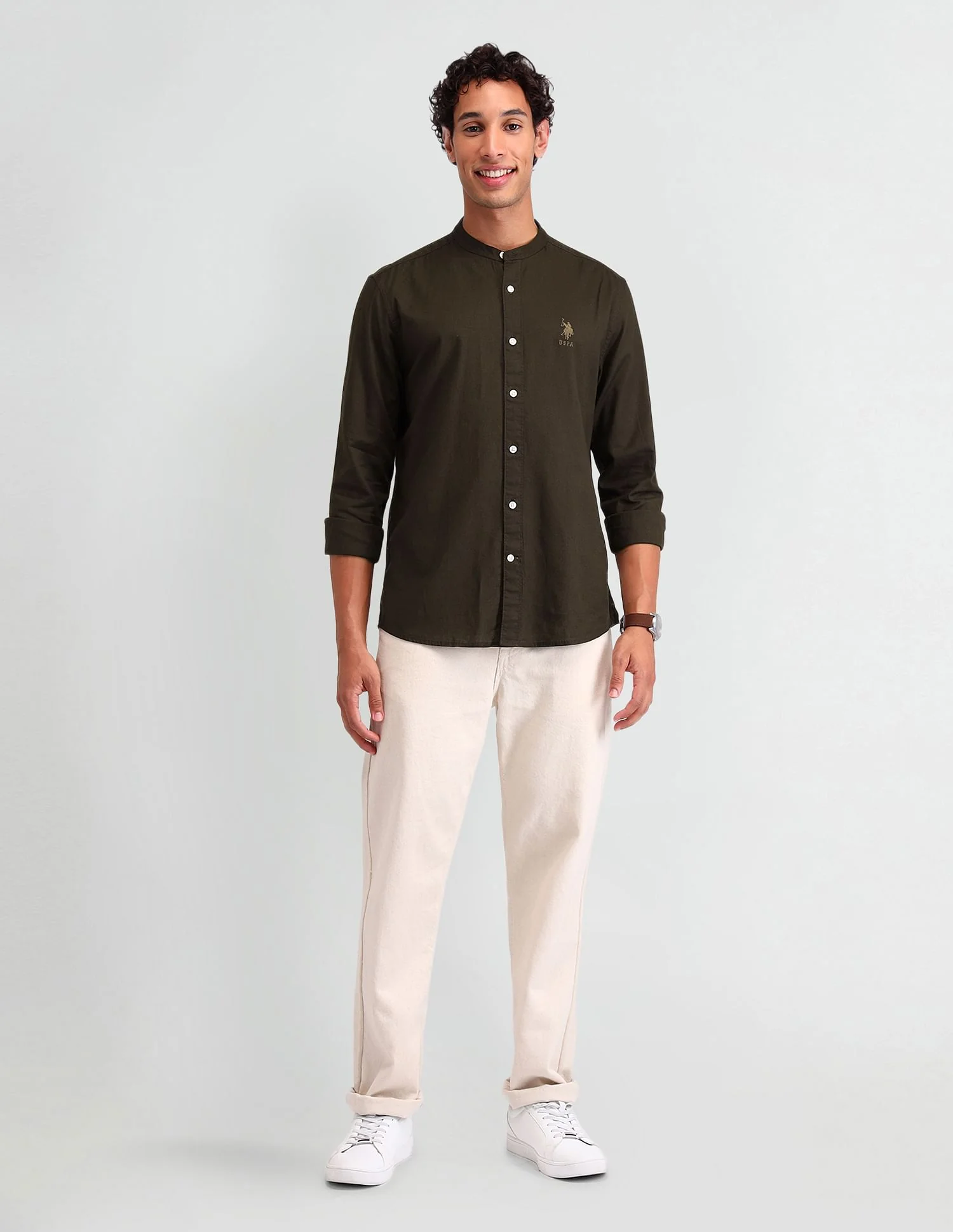 Manhattan Slim Fit Solid Shirt - Image 3