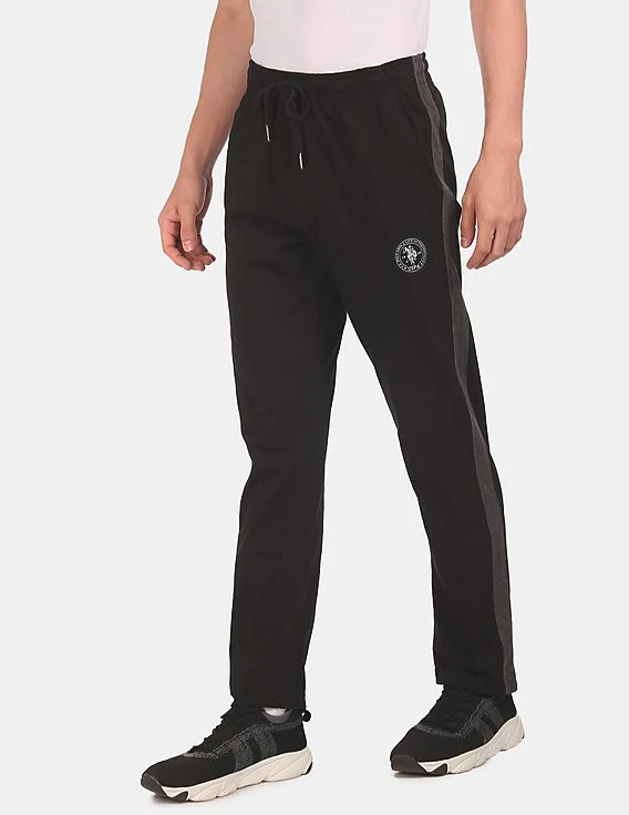 Men Black I669 Comfort Fit Solid Cotton Polyester Lounge Pants - Pack Of 1 - Image 3