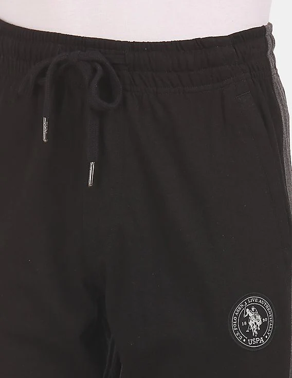Men Black I669 Comfort Fit Solid Cotton Polyester Lounge Pants - Pack Of 1 - Image 5
