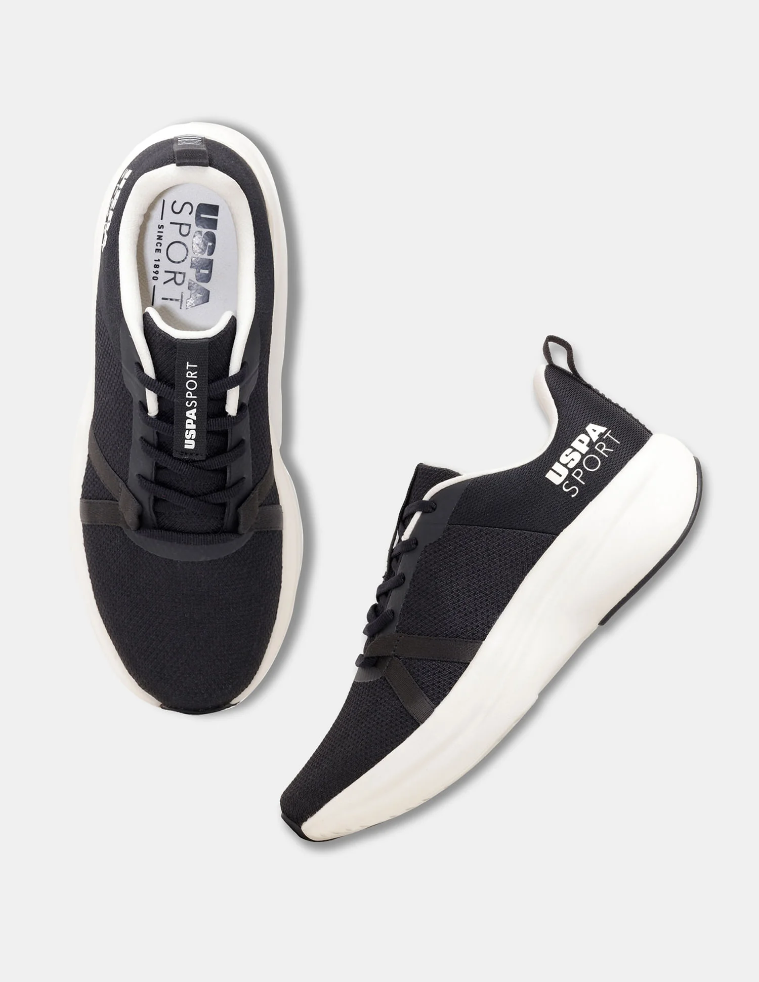 Men Black Lance Uspa Sport Sneakers - Image 3